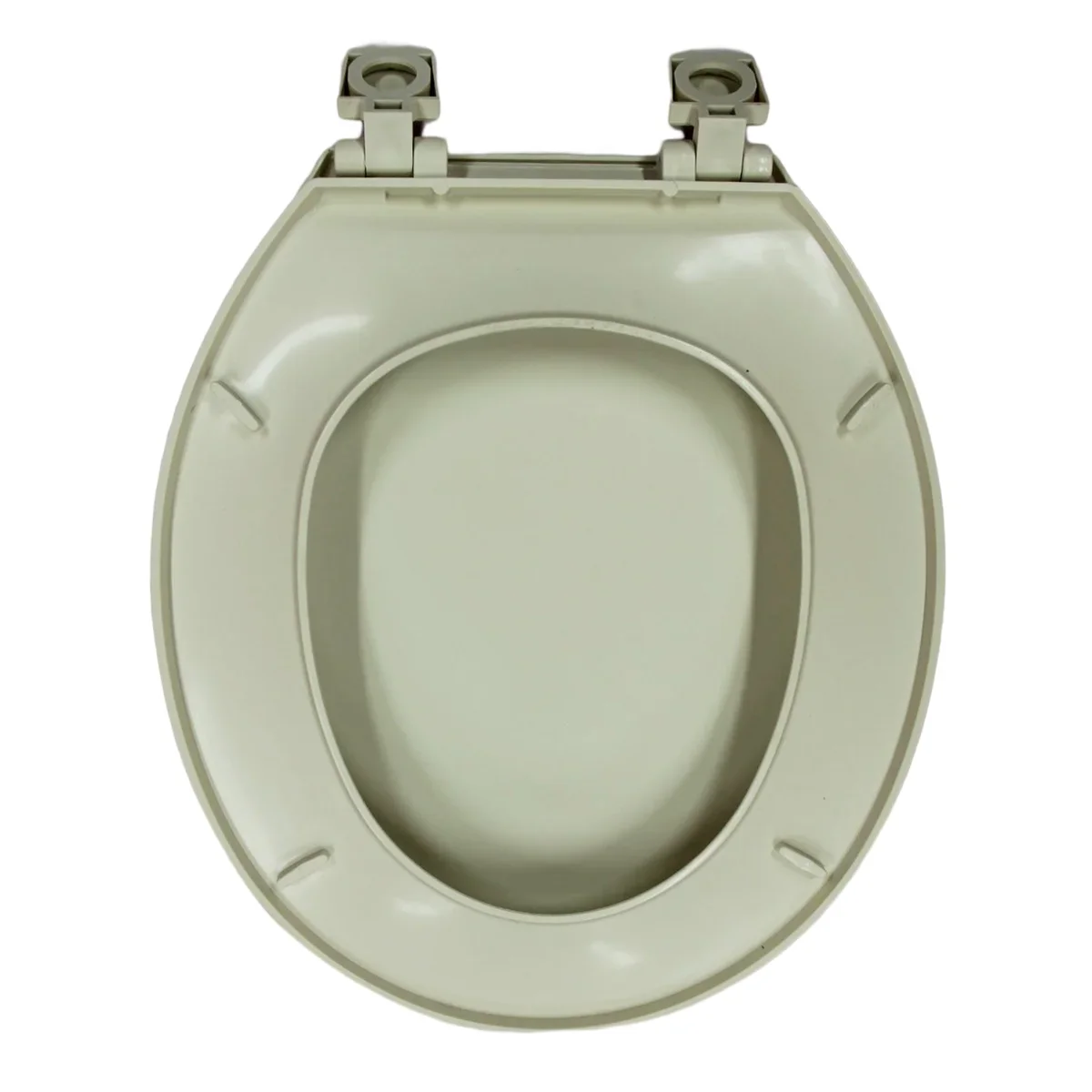 Hard Plastic Toilet Seat With Beveled Edges - Image 3