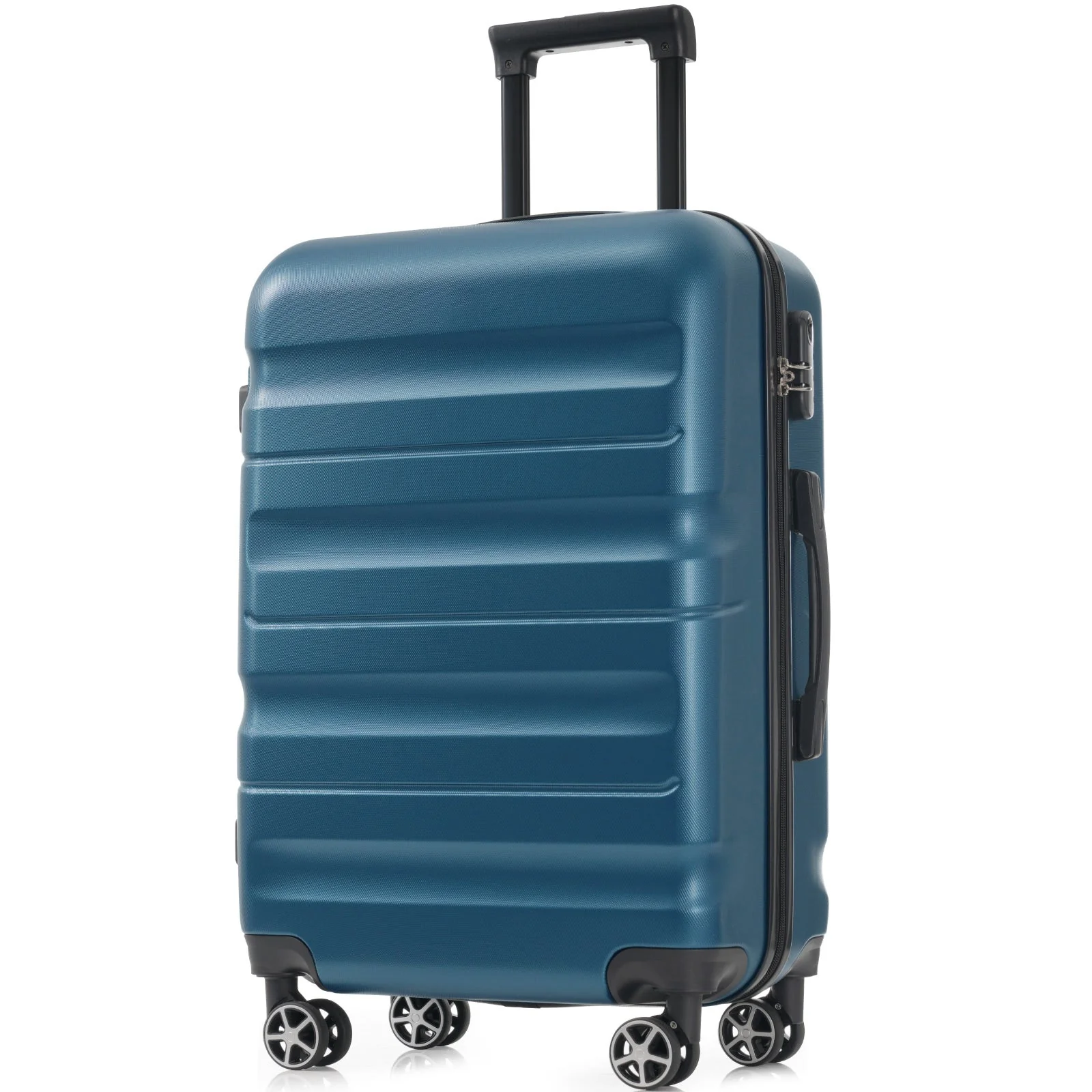 Hardshell ABS Luggage Set 24-Inch Spinner Suitcase with 2 Packing Cubes - Image 8