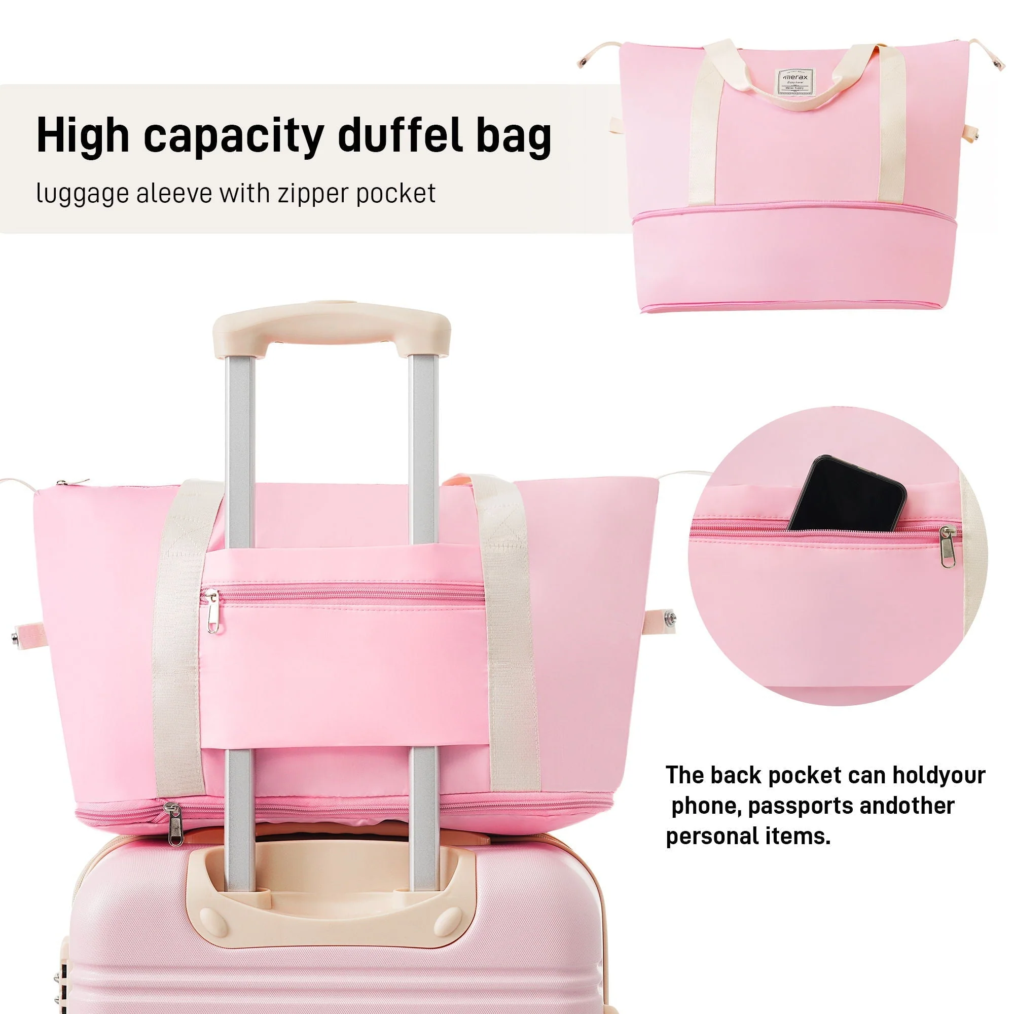 Hardshell Luggage Sets 2 Pieces with Spinner Suitcase and TSA Lock - Image 24
