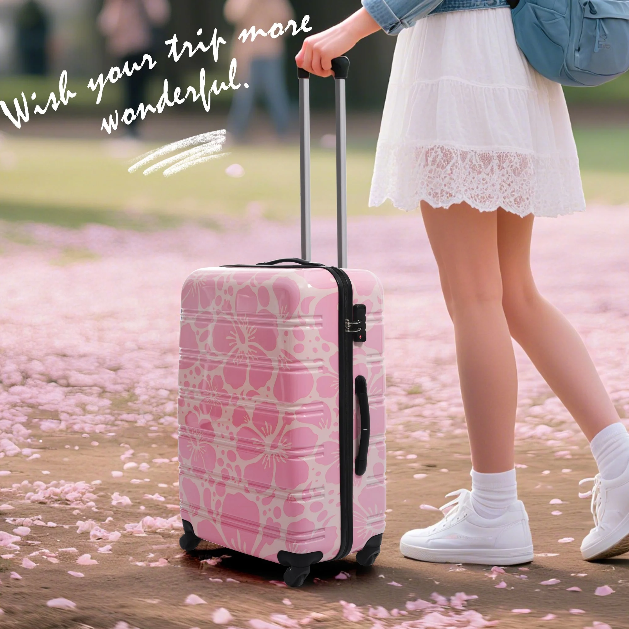 Hardshell Luggage Sets 3 Pcs Spinner Suitcase with TSA Lock - Image 10