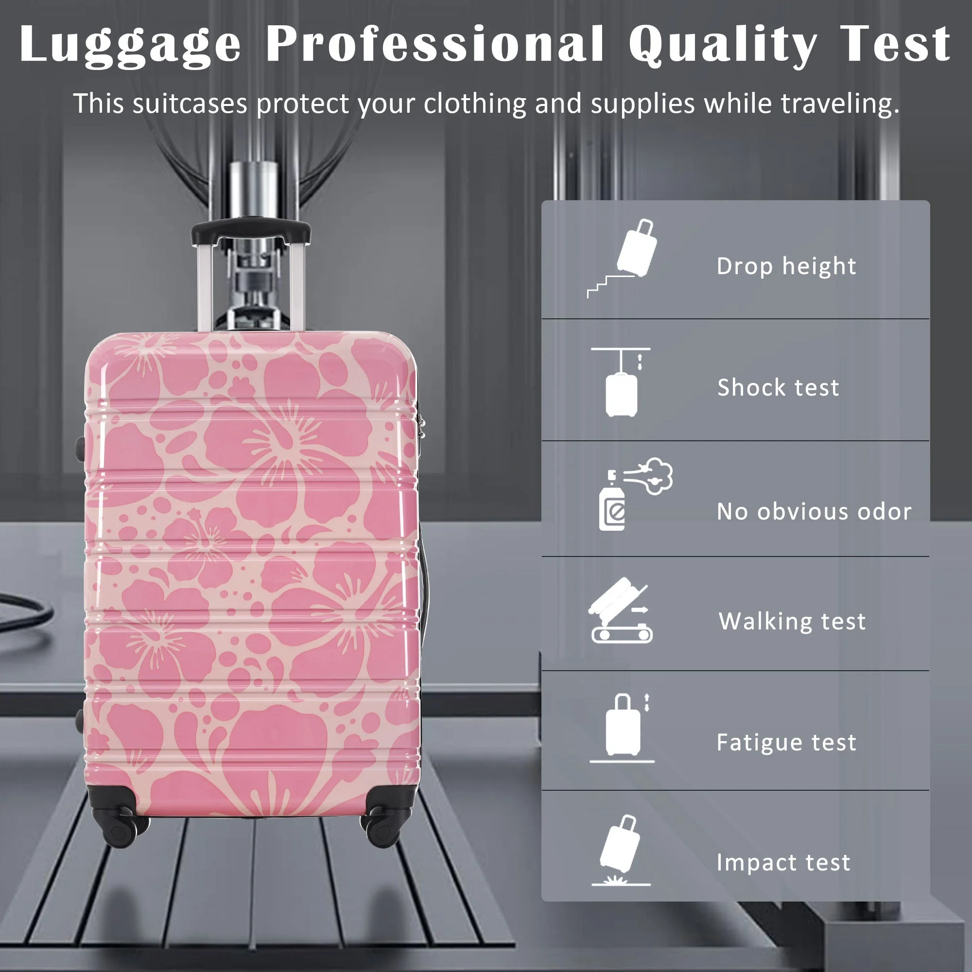 Hardshell Luggage Sets 3 Pcs Spinner Suitcase with TSA Lock - Image 9