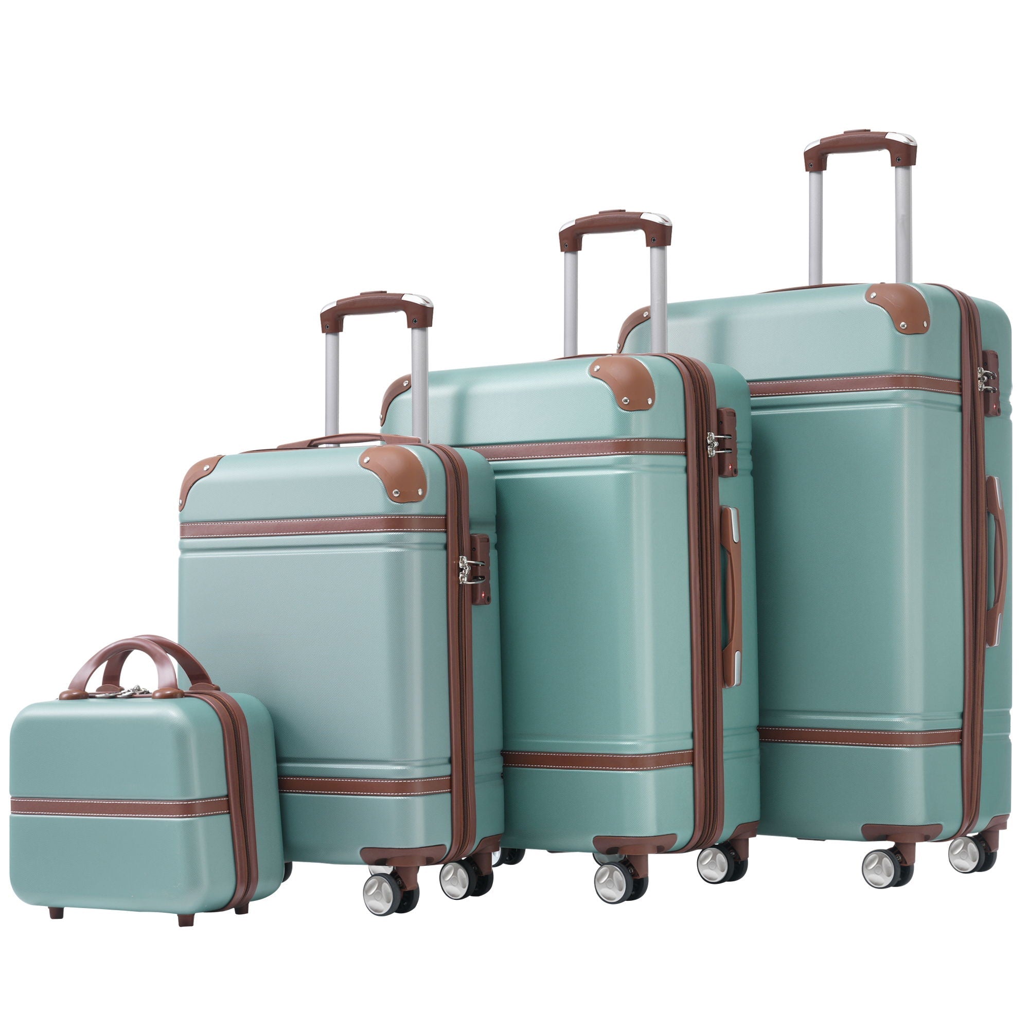 Hardshell Luggage Sets 4 Pieces 20" / 24" / 28" and Cosmetic Case - Image 12