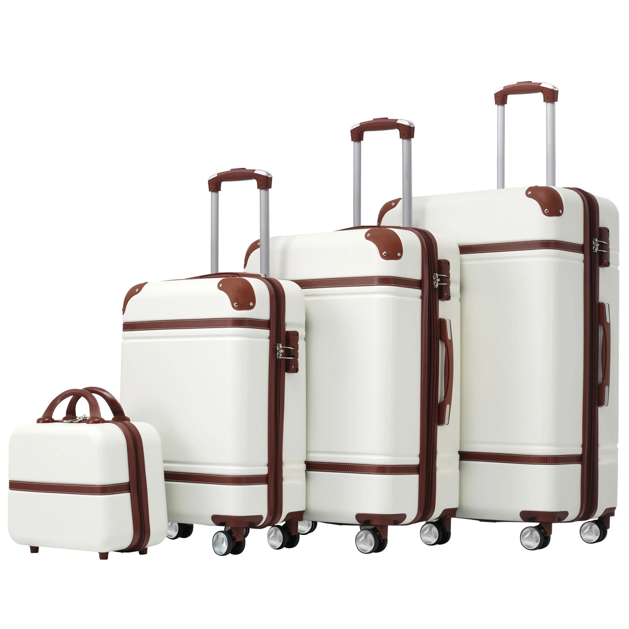 Hardshell Luggage Sets 4 Pieces 20" / 24" / 28" and Cosmetic Case - Image 36