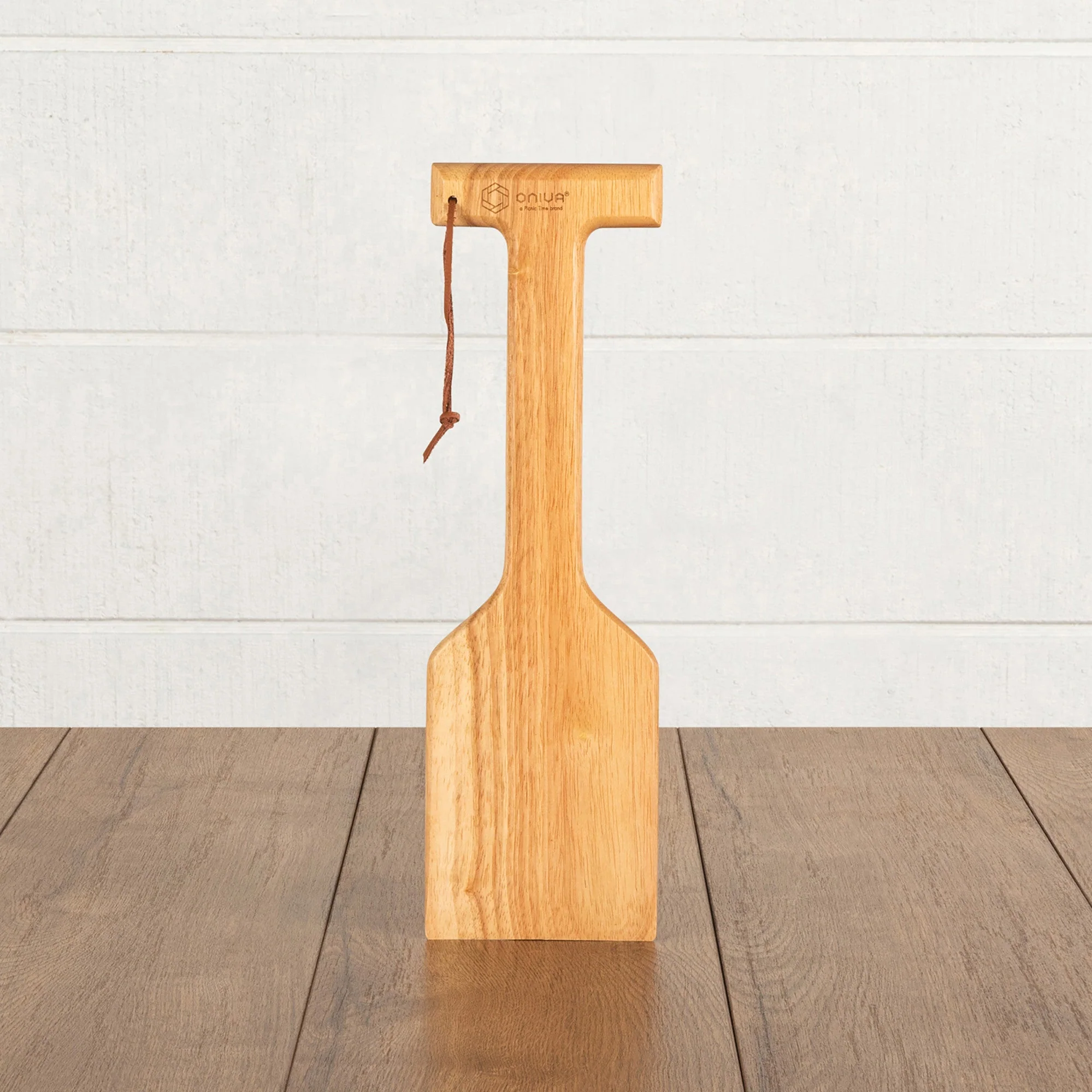 Hardwood BBQ Grill Scraper with Bottle Opener - Image 2