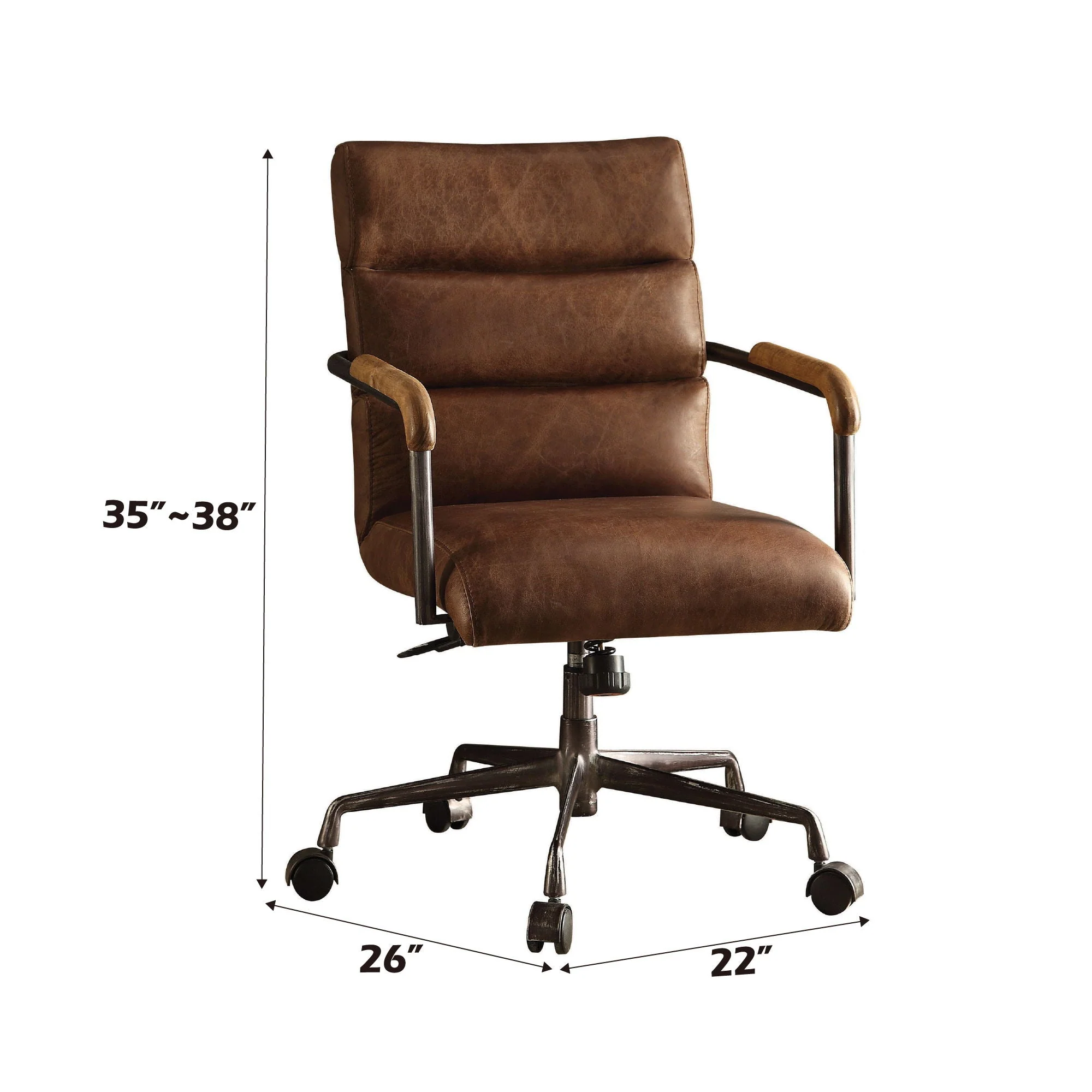 Harith - Retro Top Grain Office Chair - Image 6