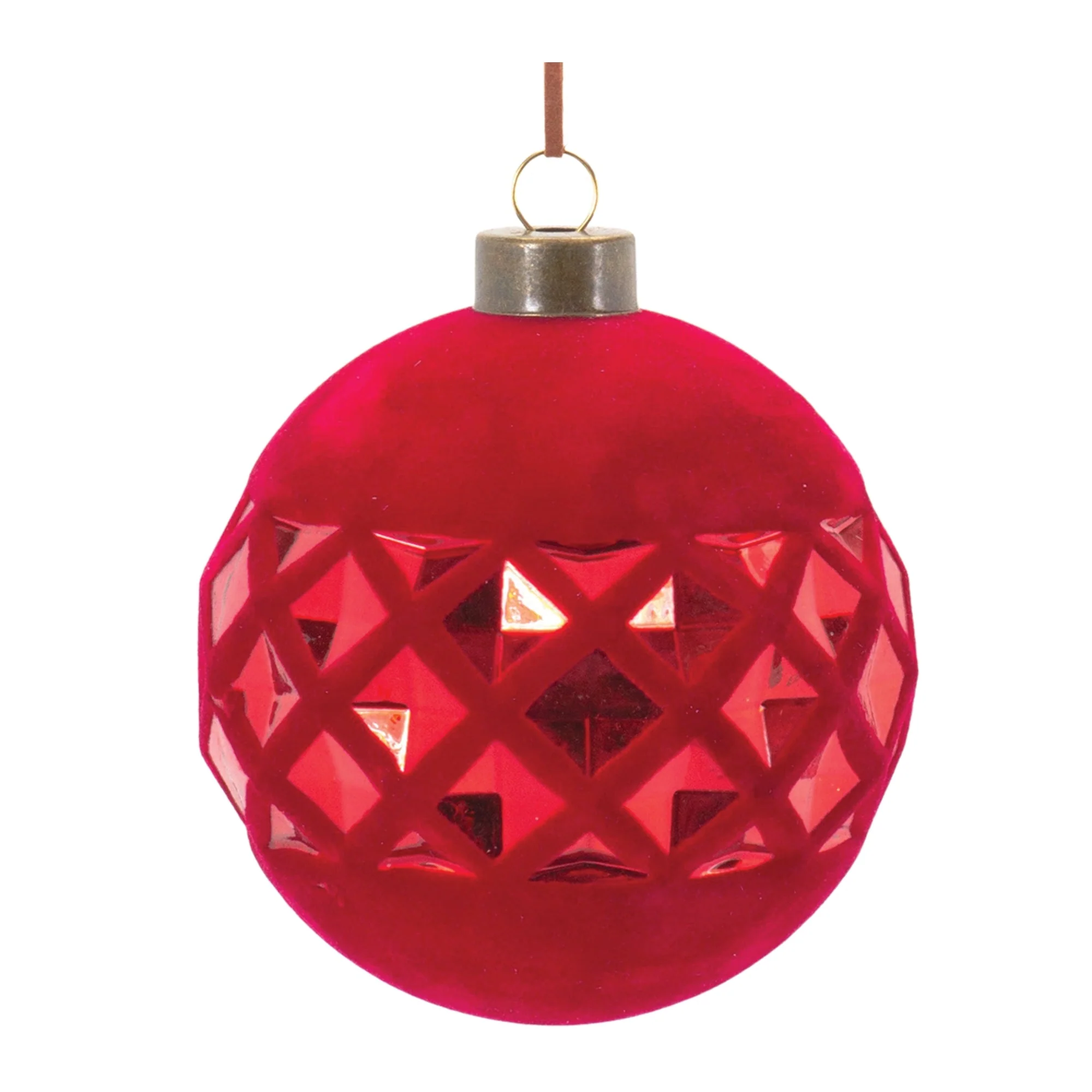 Harlequin Glass Ball Ornament (Set of 12) - Image 4