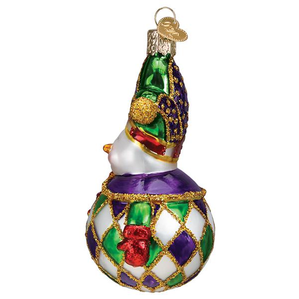 Harlequin Snowman Ornament - Image 4