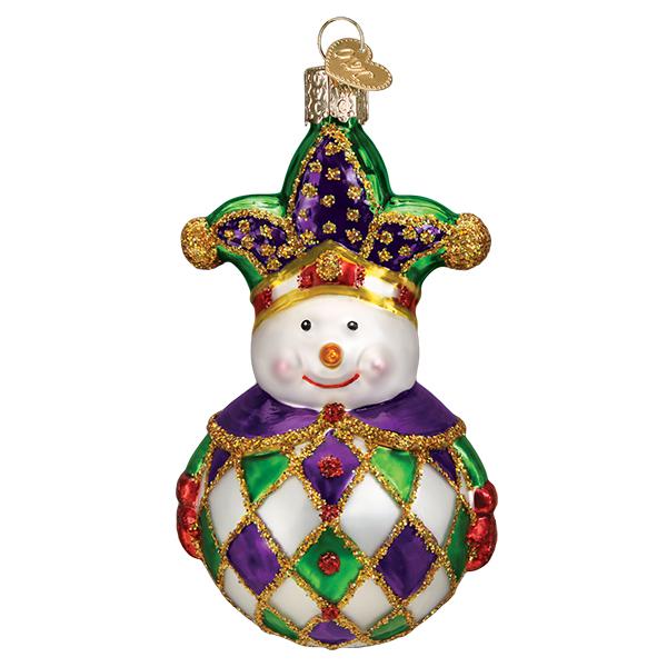 Harlequin Snowman Ornament - Image 5