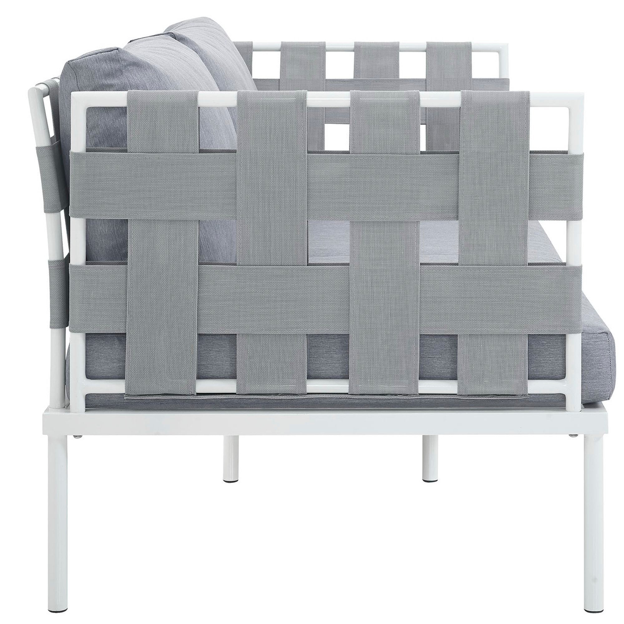 Harmony Outdoor Patio Aluminum Loveseat by Modway - Image 2