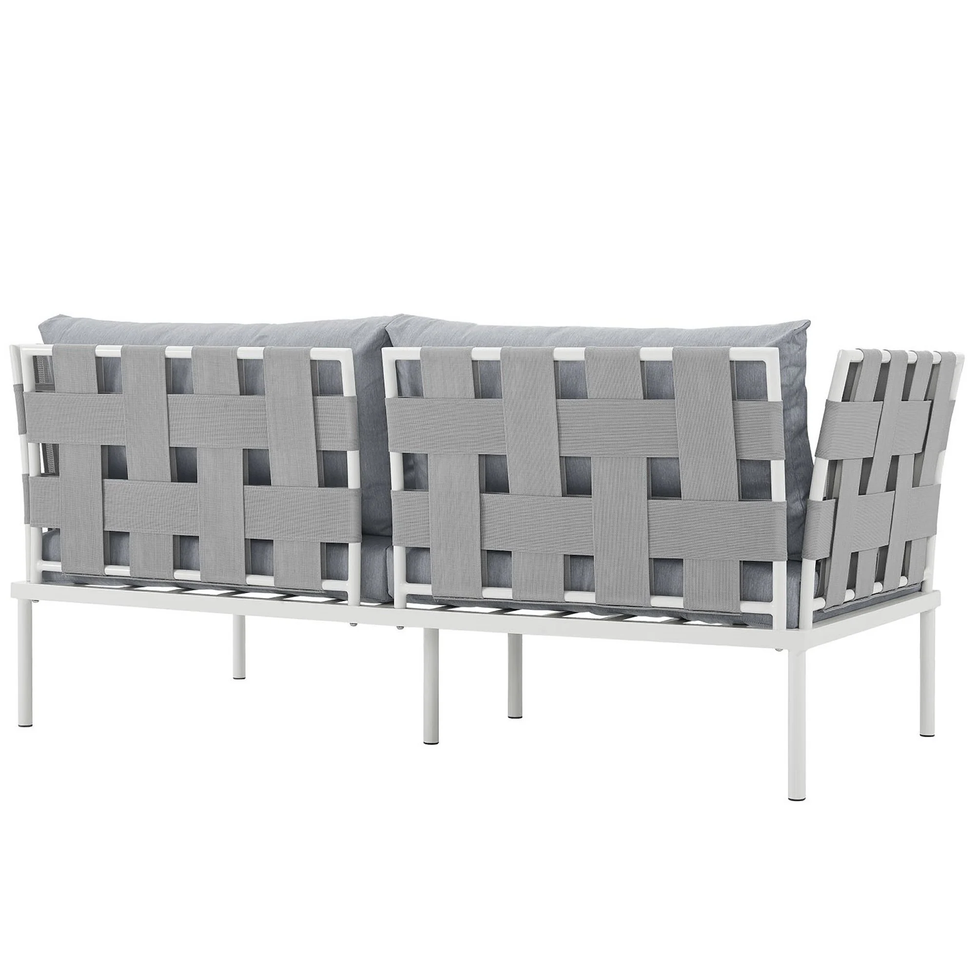 Harmony Outdoor Patio Aluminum Loveseat by Modway - Image 3