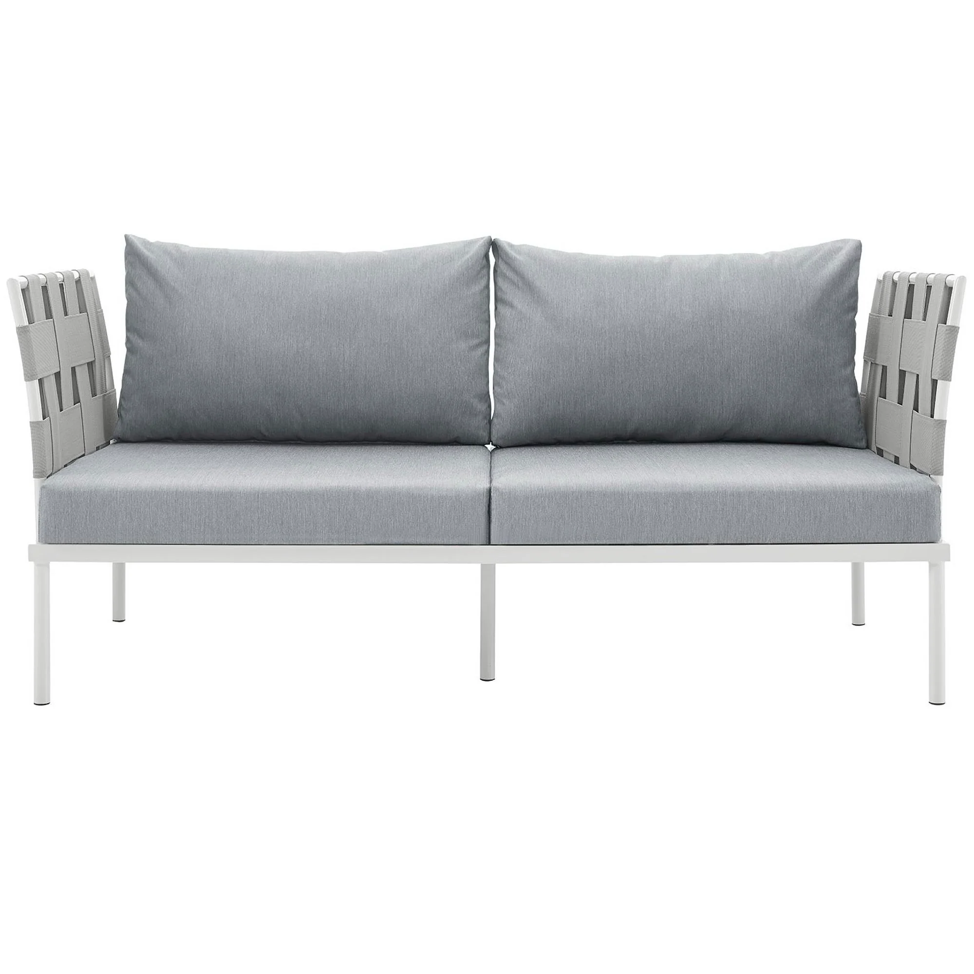 Harmony Outdoor Patio Aluminum Loveseat by Modway - Image 4