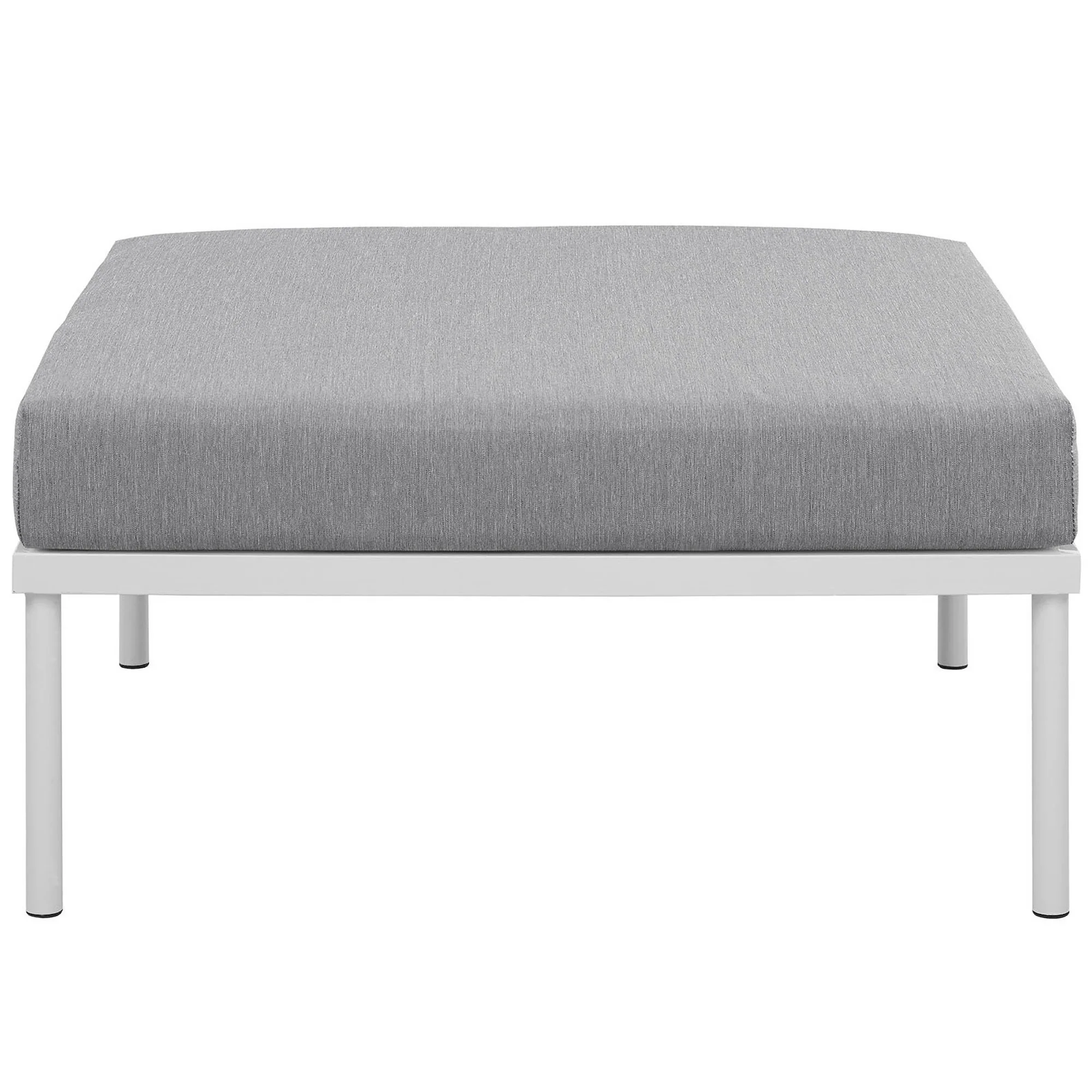 Harmony Outdoor Patio Aluminum Ottoman by Modway - Image 3