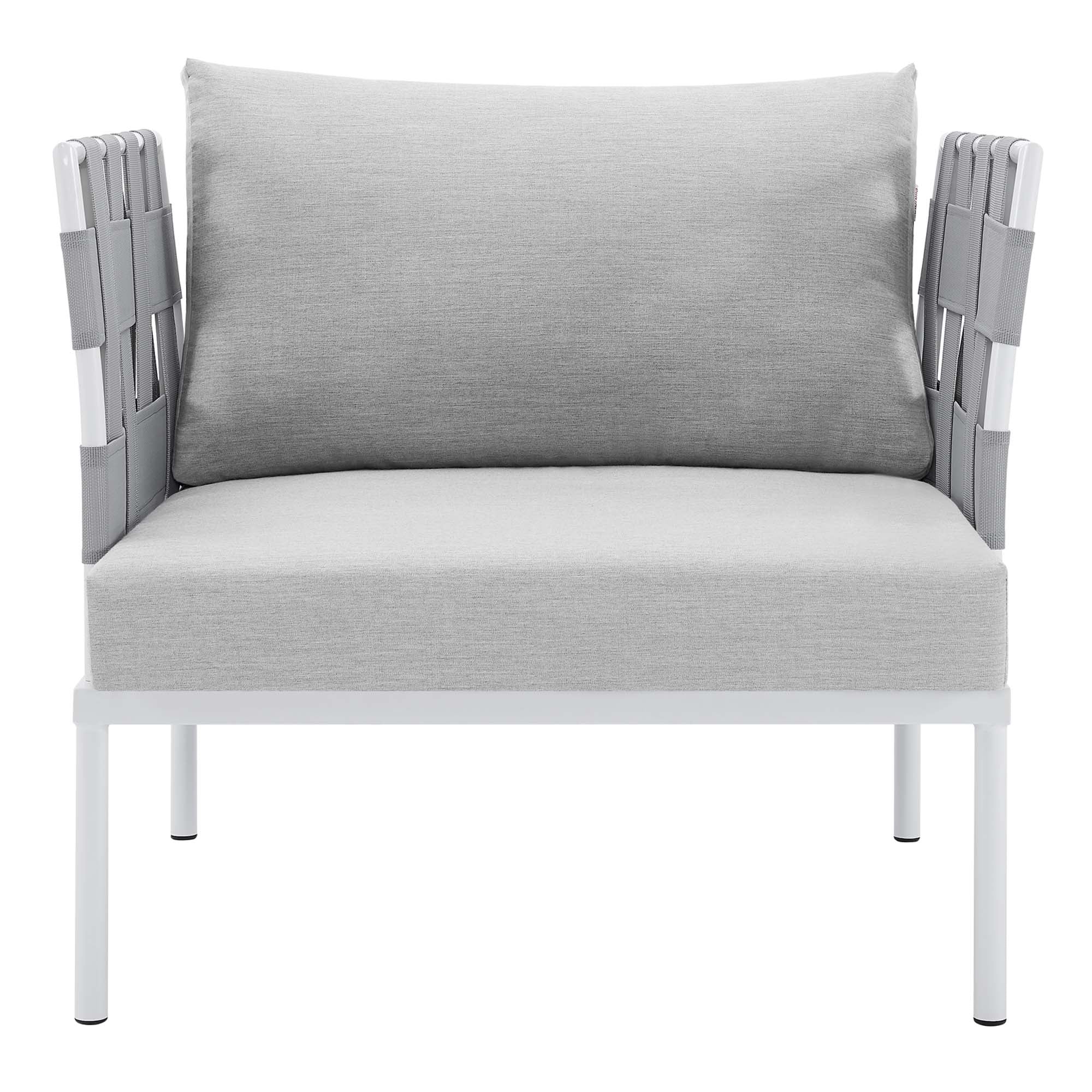 Harmony Sunbrella� Outdoor Patio Aluminum Armchair by Modway - Image 4