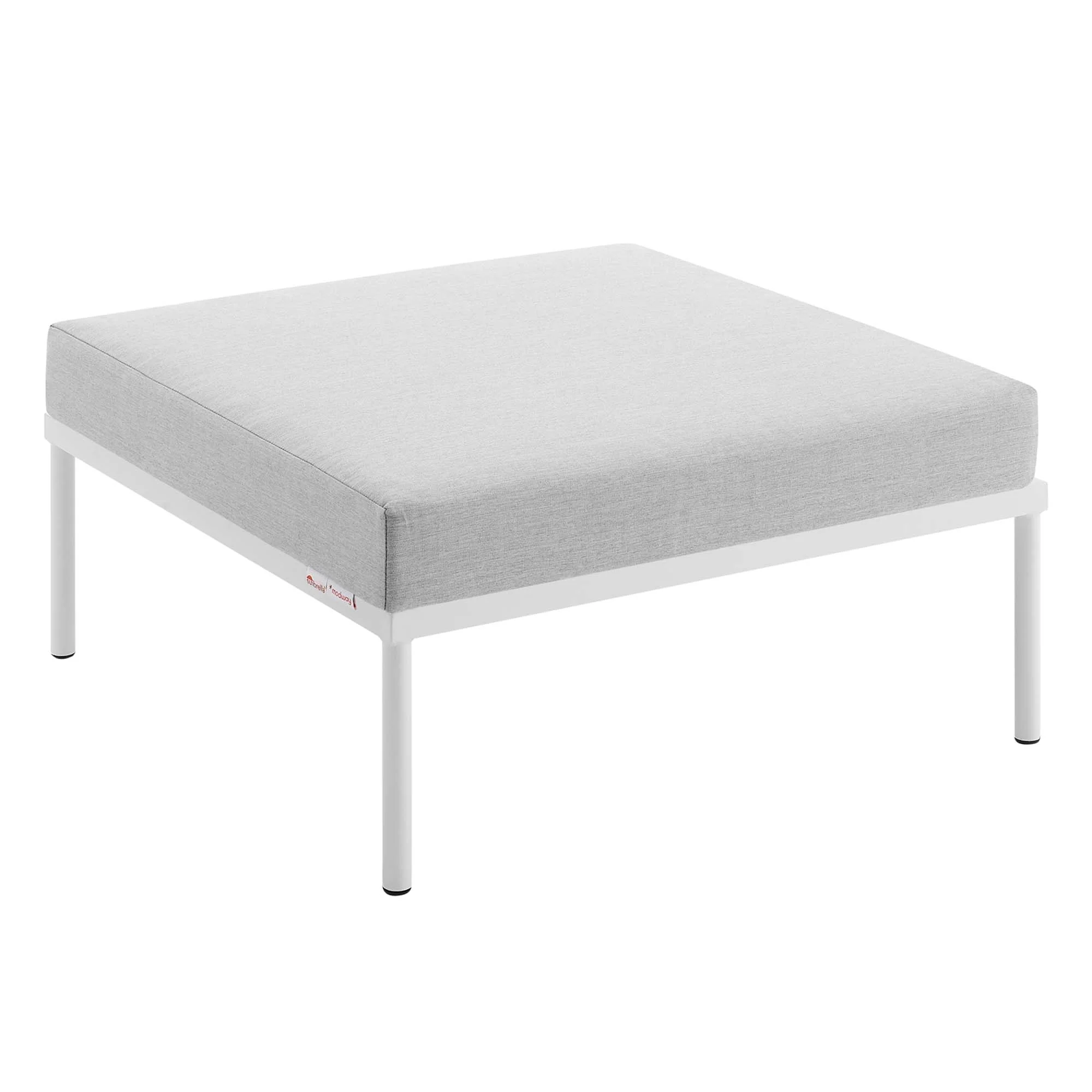 Harmony Sunbrella� Outdoor Patio Aluminum Ottoman by Modway - Image 2