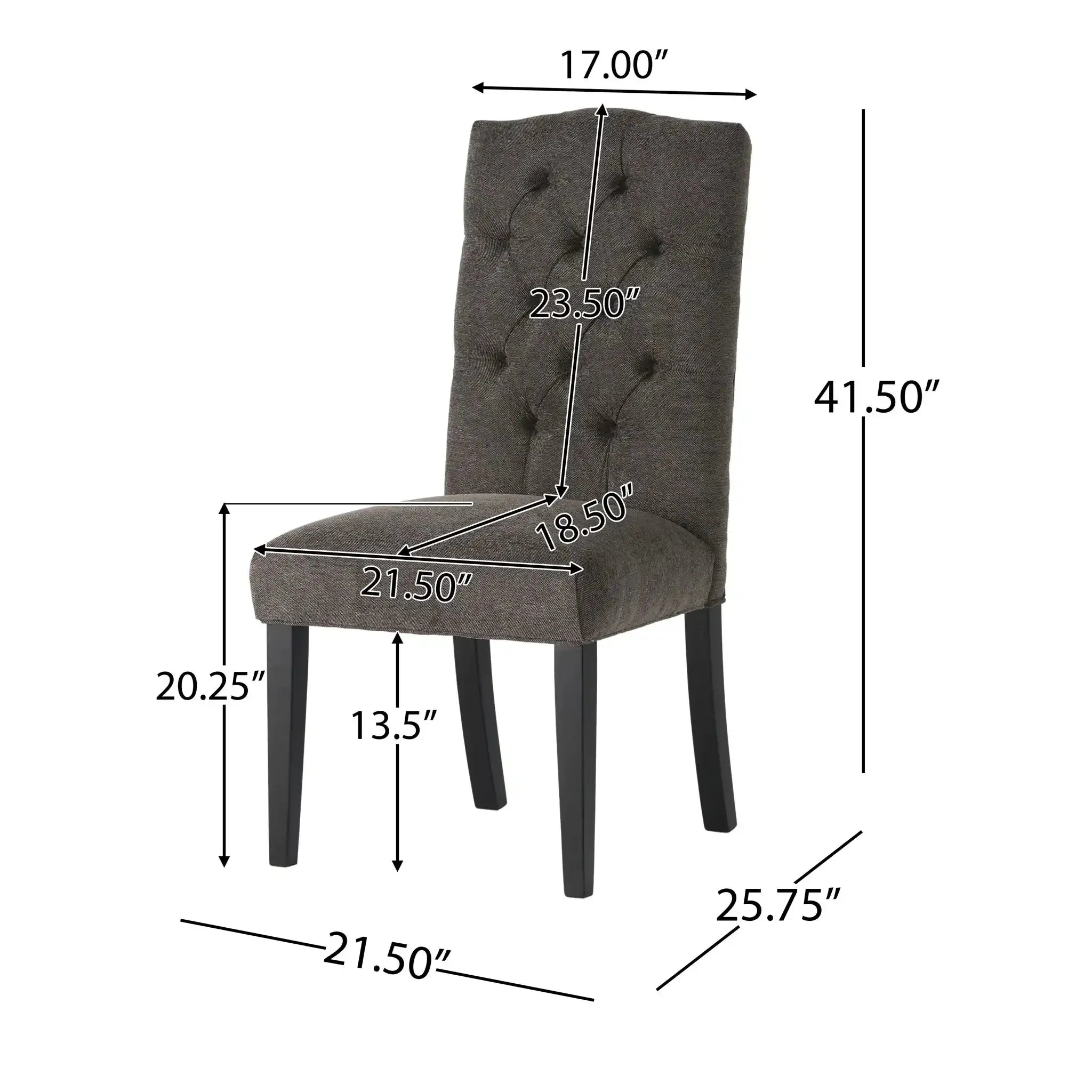 Harriet - Tufted Dining Chair With Button Tufting And Diamond Stitching - Image 4