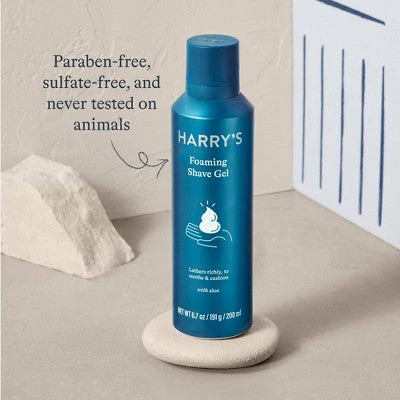 Harry's Men's Foaming Shave Gel with Aloe 6.7oz/2pk - Imperfect Box - Image 3