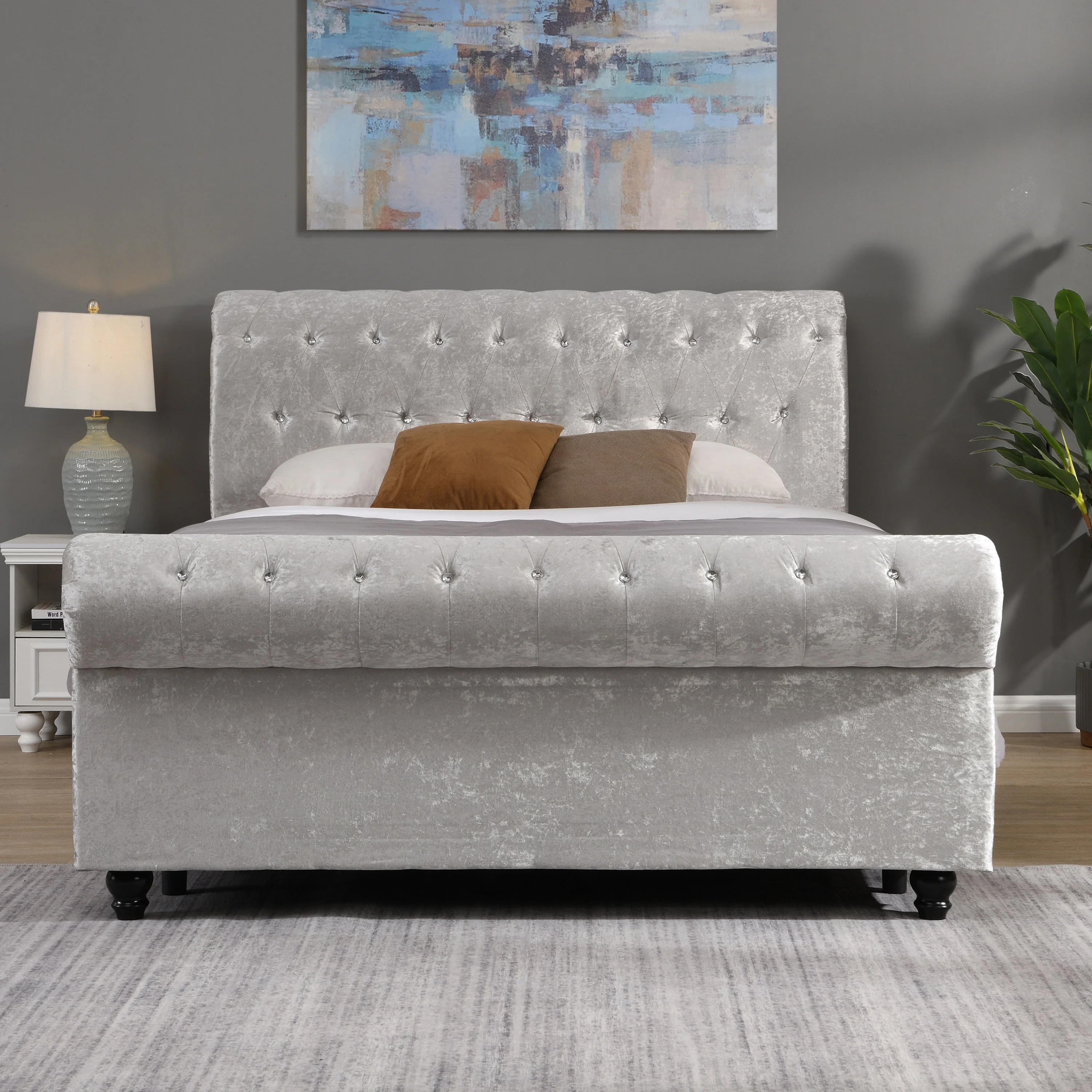 Hartfried Upholstered Queen Storage Bed with Hydraulic Lift - Image 5
