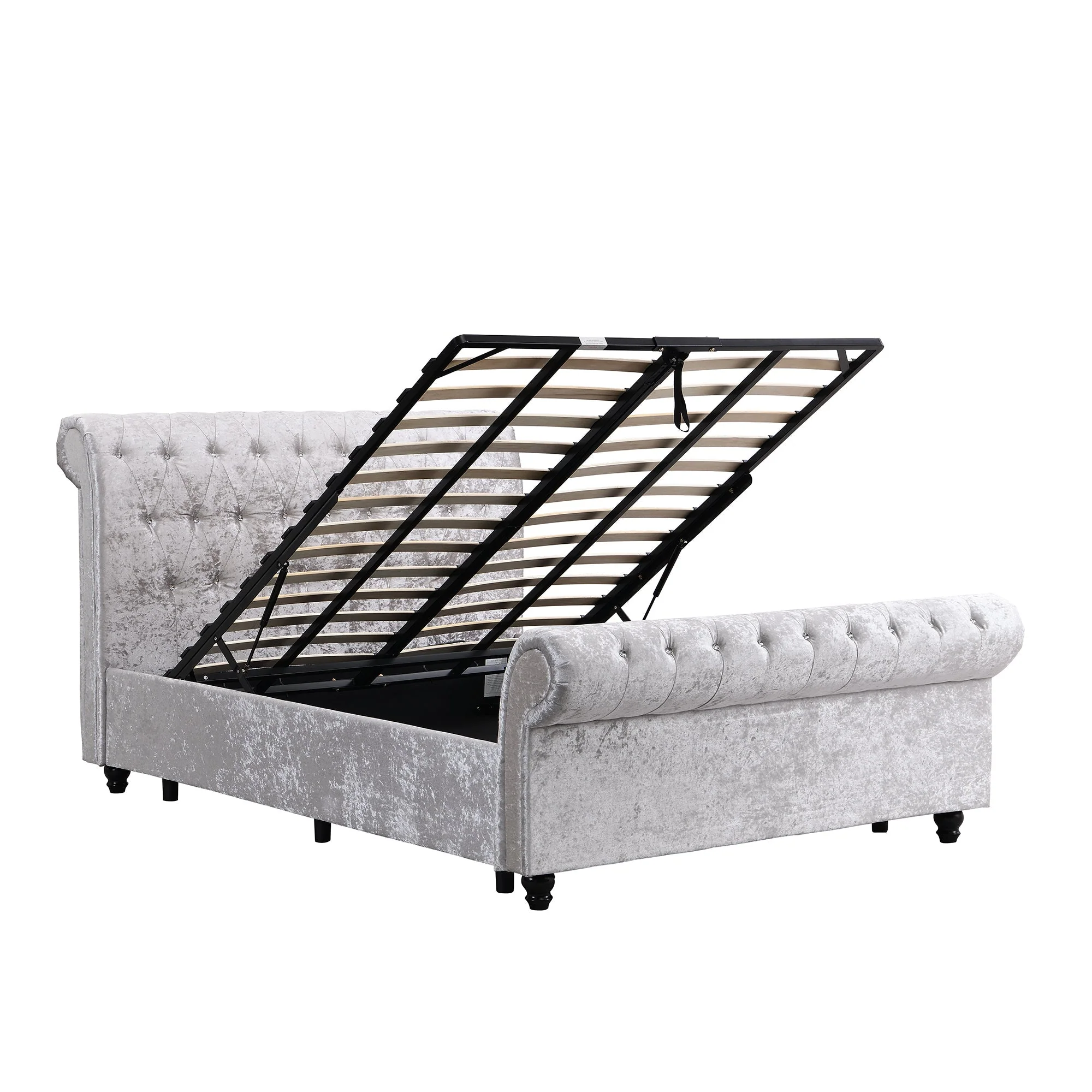 Hartfried Upholstered Queen Storage Bed with Hydraulic Lift - Image 7