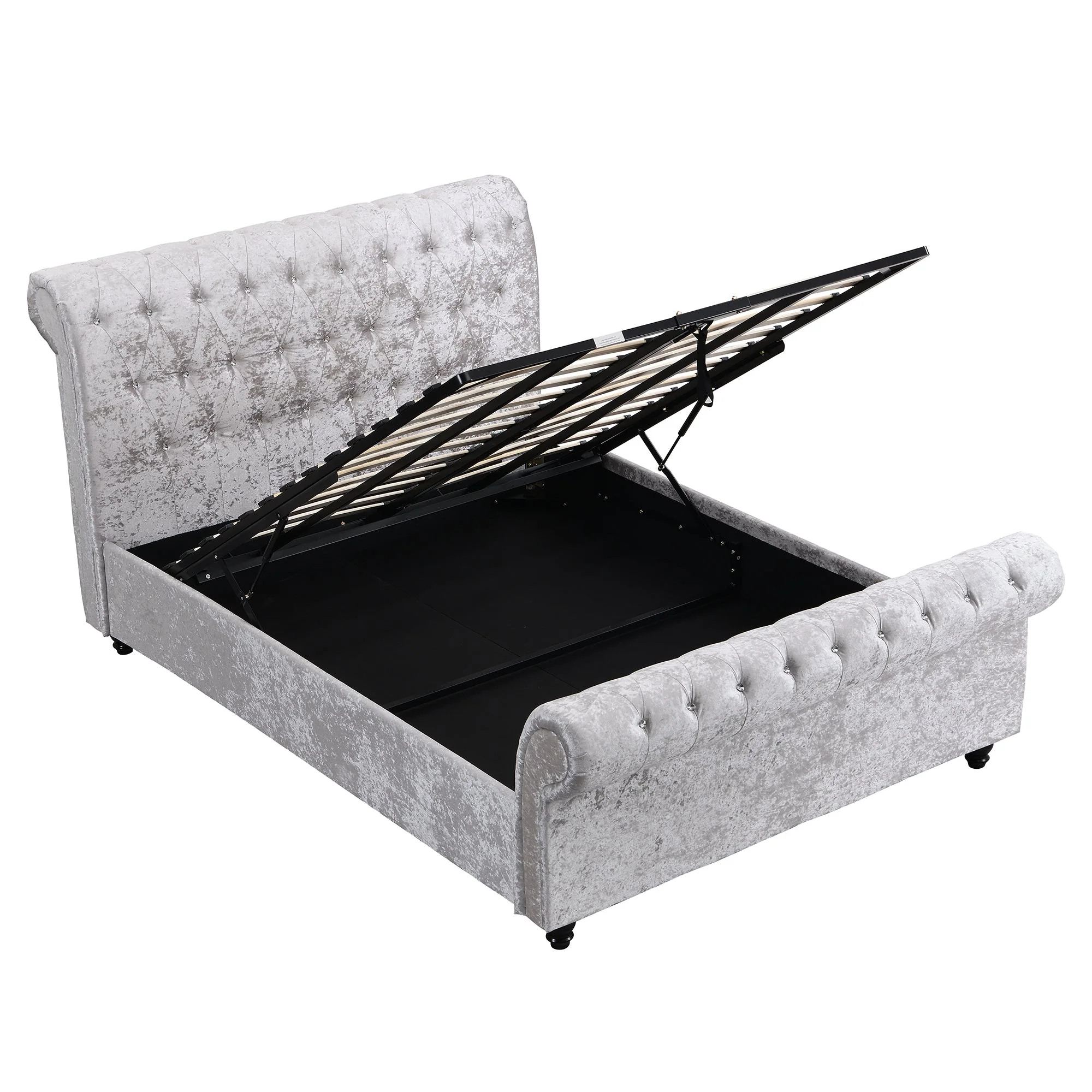 Hartfried Upholstered Queen Storage Bed with Hydraulic Lift - Image 8