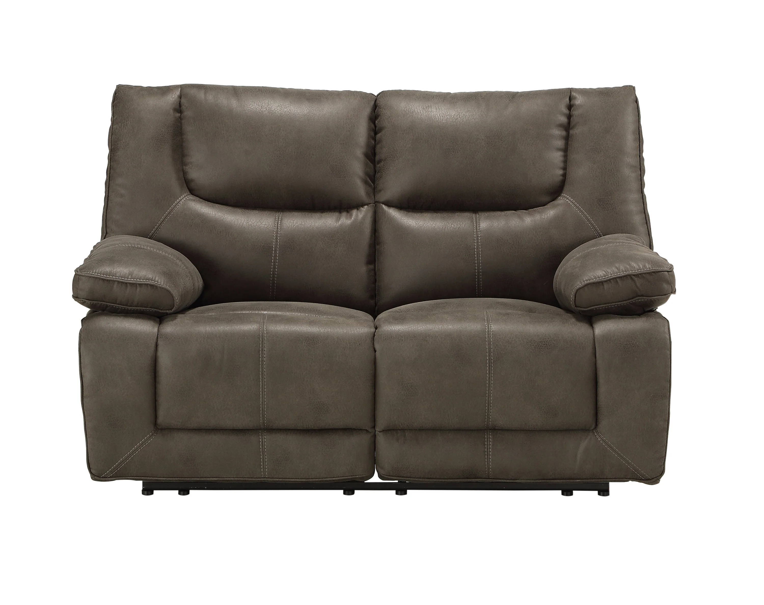 Harumi Gray Fabric Power Motion Loveseat With USB - Image 3