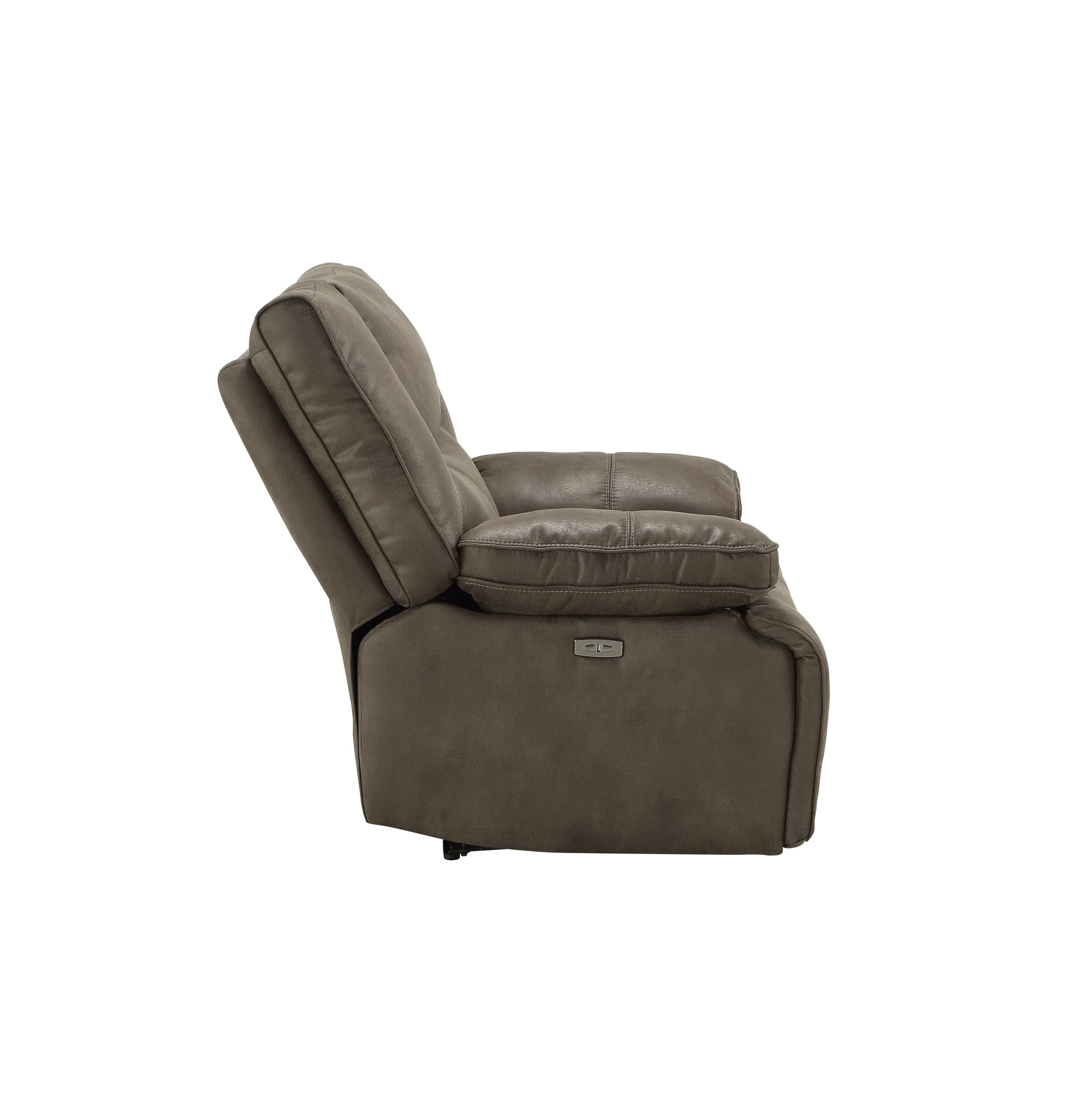 Harumi Gray Fabric Power Motion Loveseat With USB - Image 4