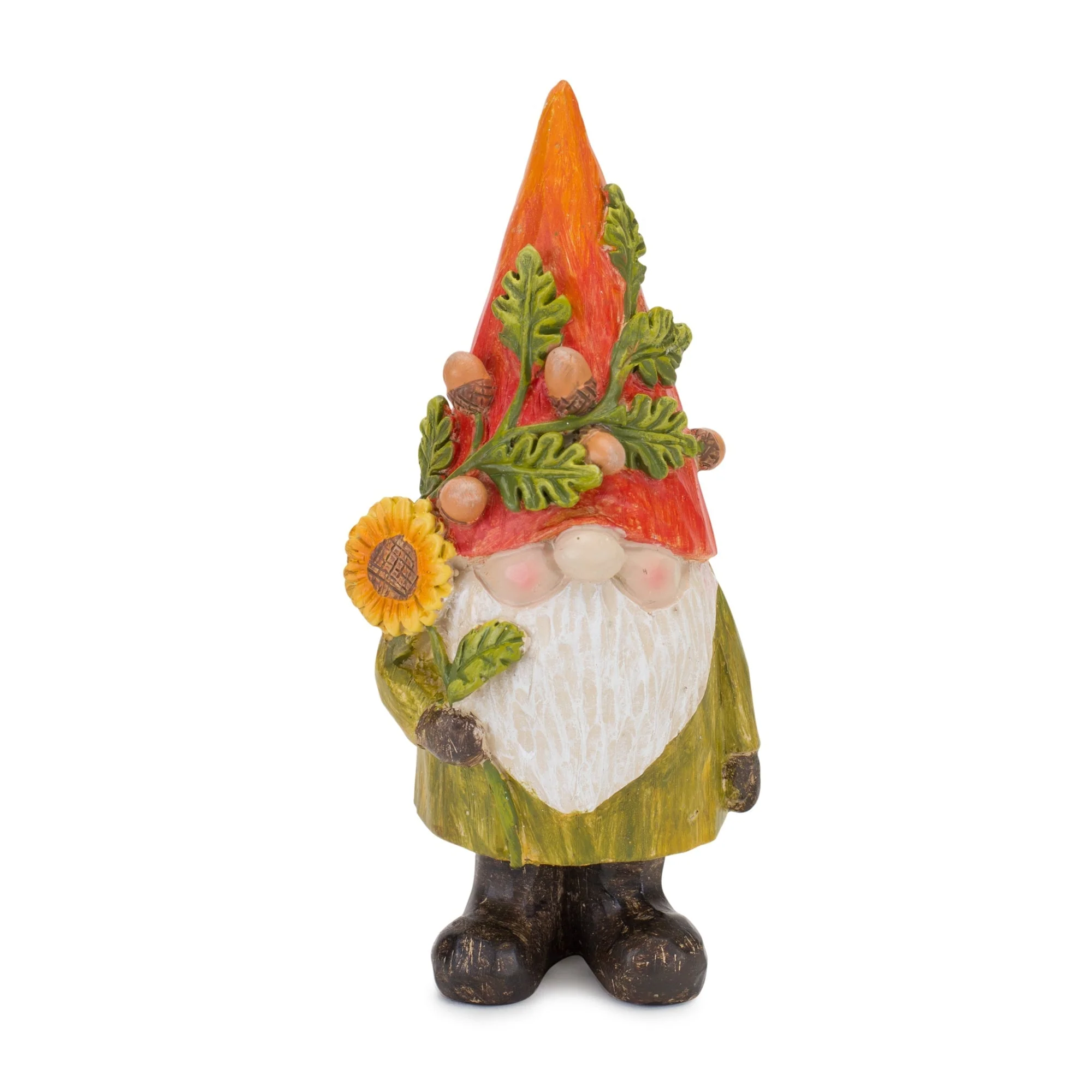 Harvest Gnome Figurine with Pumpkin and Sunflower (Set of 4) - Image 3