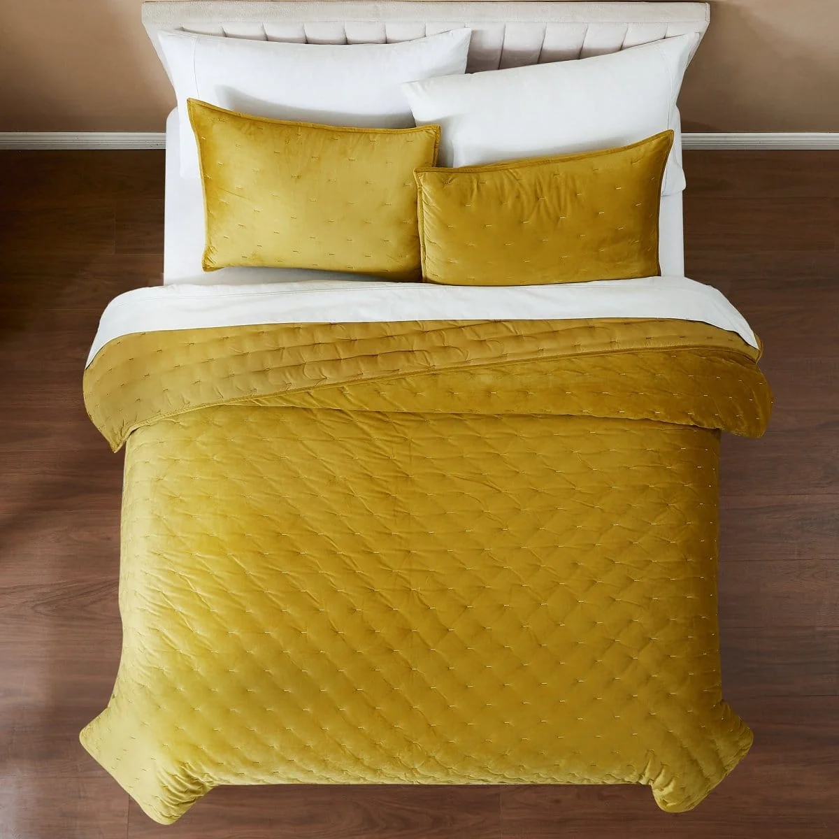 Haven Velvet Embroidered Stitch Cozy Super Soft Quilt 3 Piece Set - Image 22