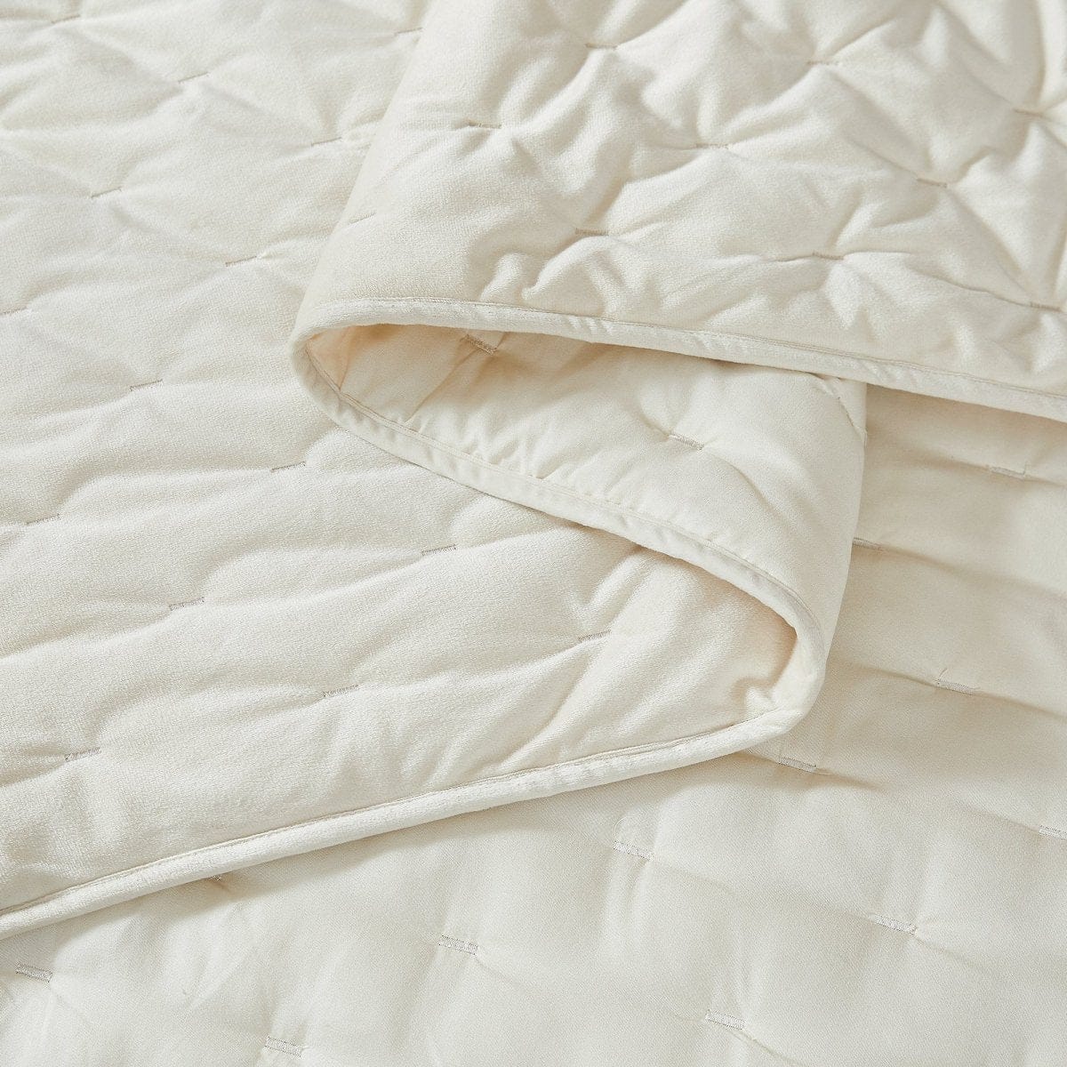 Haven Velvet Embroidered Stitch Cozy Super Soft Quilt 3 Piece Set - Image 7