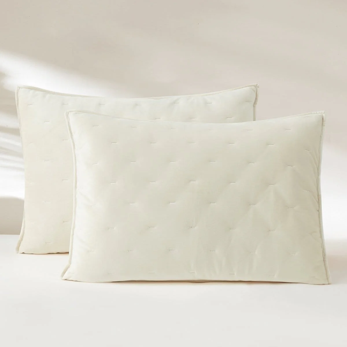 Haven Velvet Embroidered Stitch Cozy Super Soft Quilt 3 Piece Set - Image 8