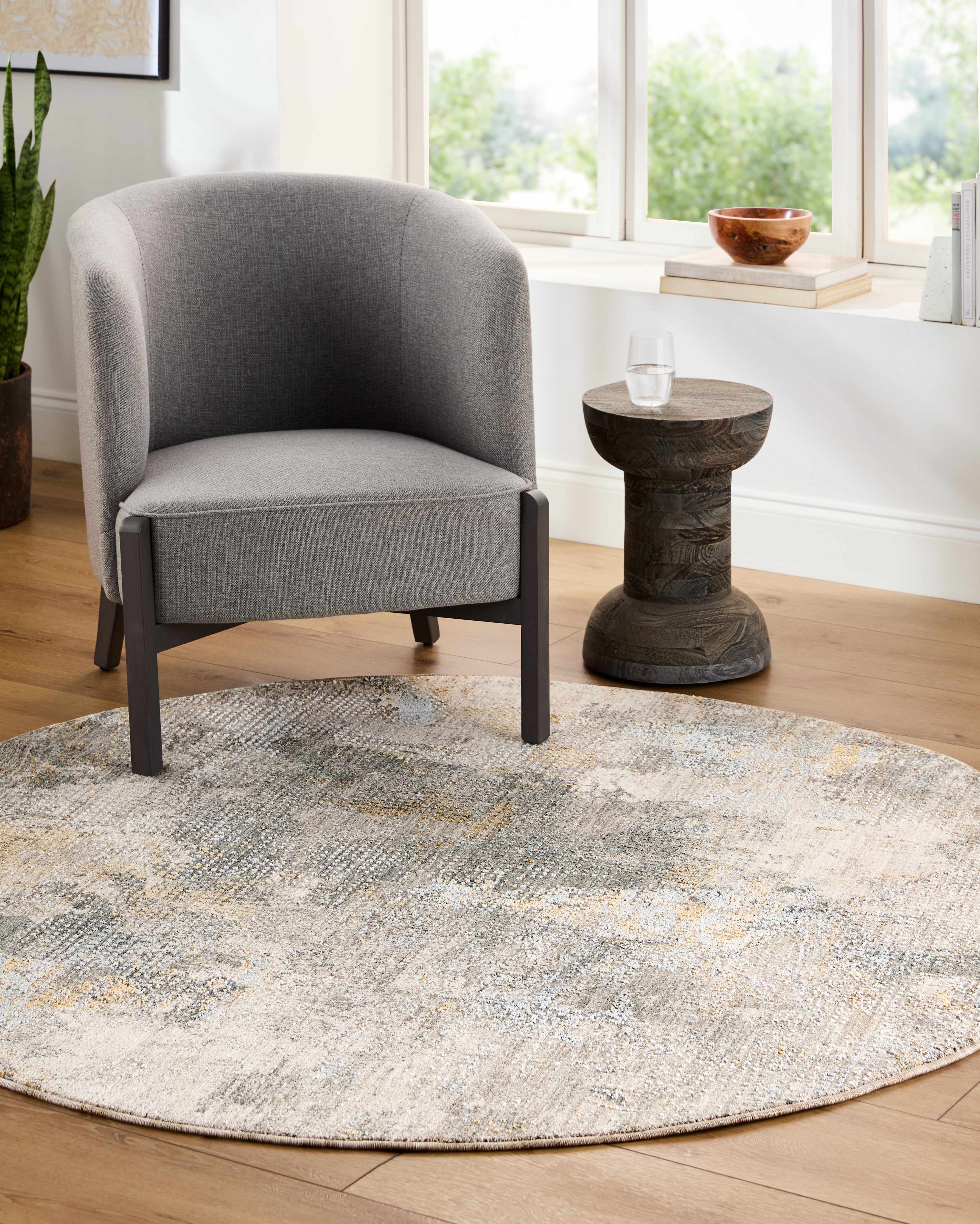 Haydn Rock Pattern Rug with Fringes - Image 5