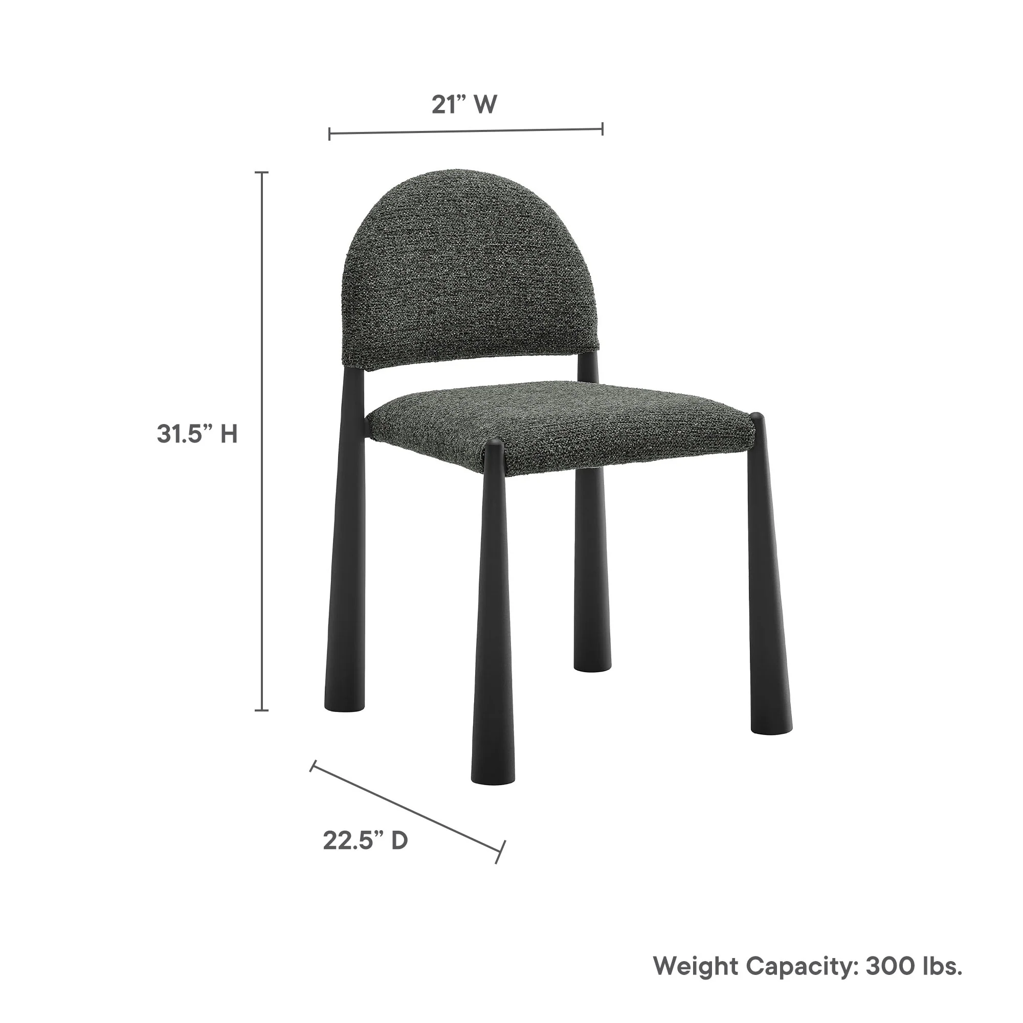 Hayley Upholstered Fabric Dining Side Chair by Modway - Image 2