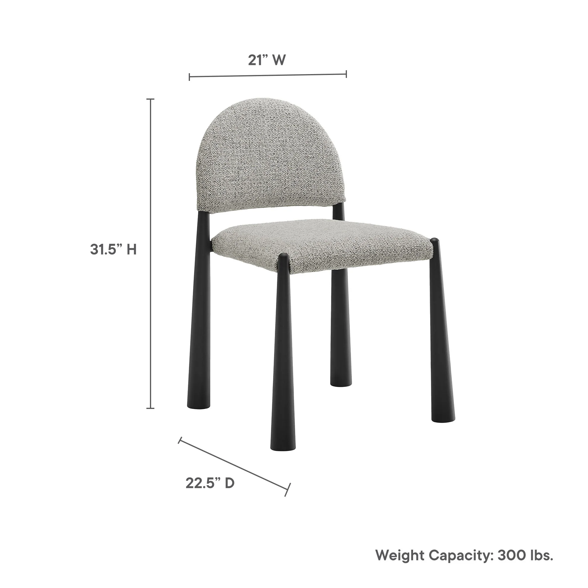 Hayley Upholstered Fabric Dining Side Chair by Modway - Image 28