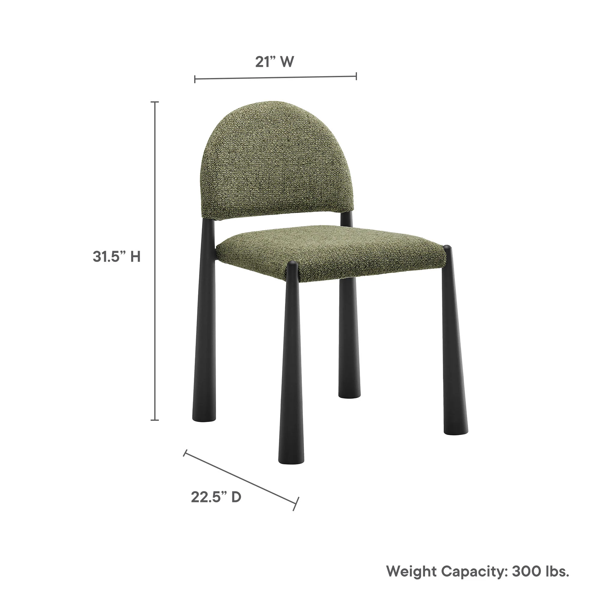 Hayley Upholstered Fabric Dining Side Chair by Modway - Image 29