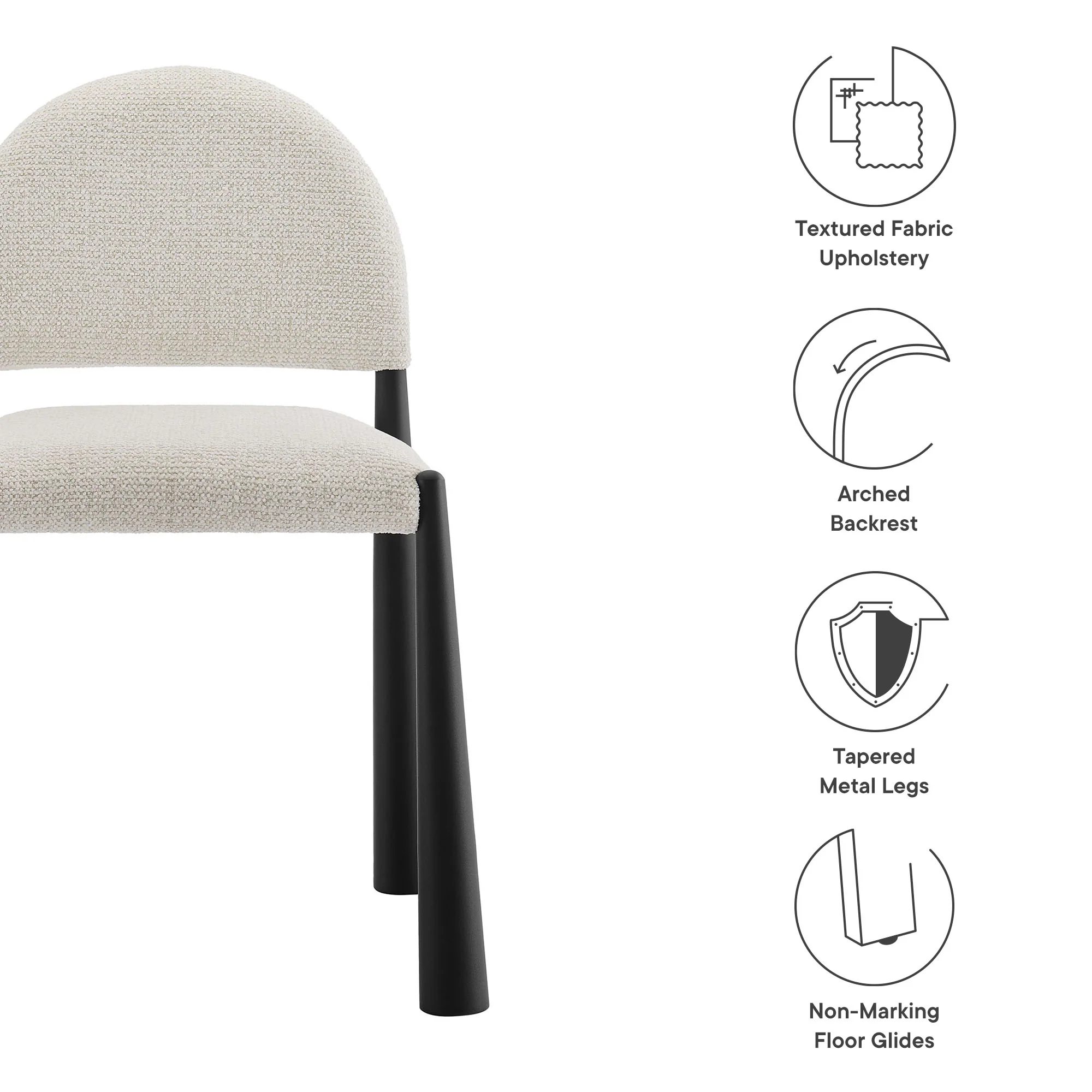 Hayley Upholstered Fabric Dining Side Chair by Modway - Image 30