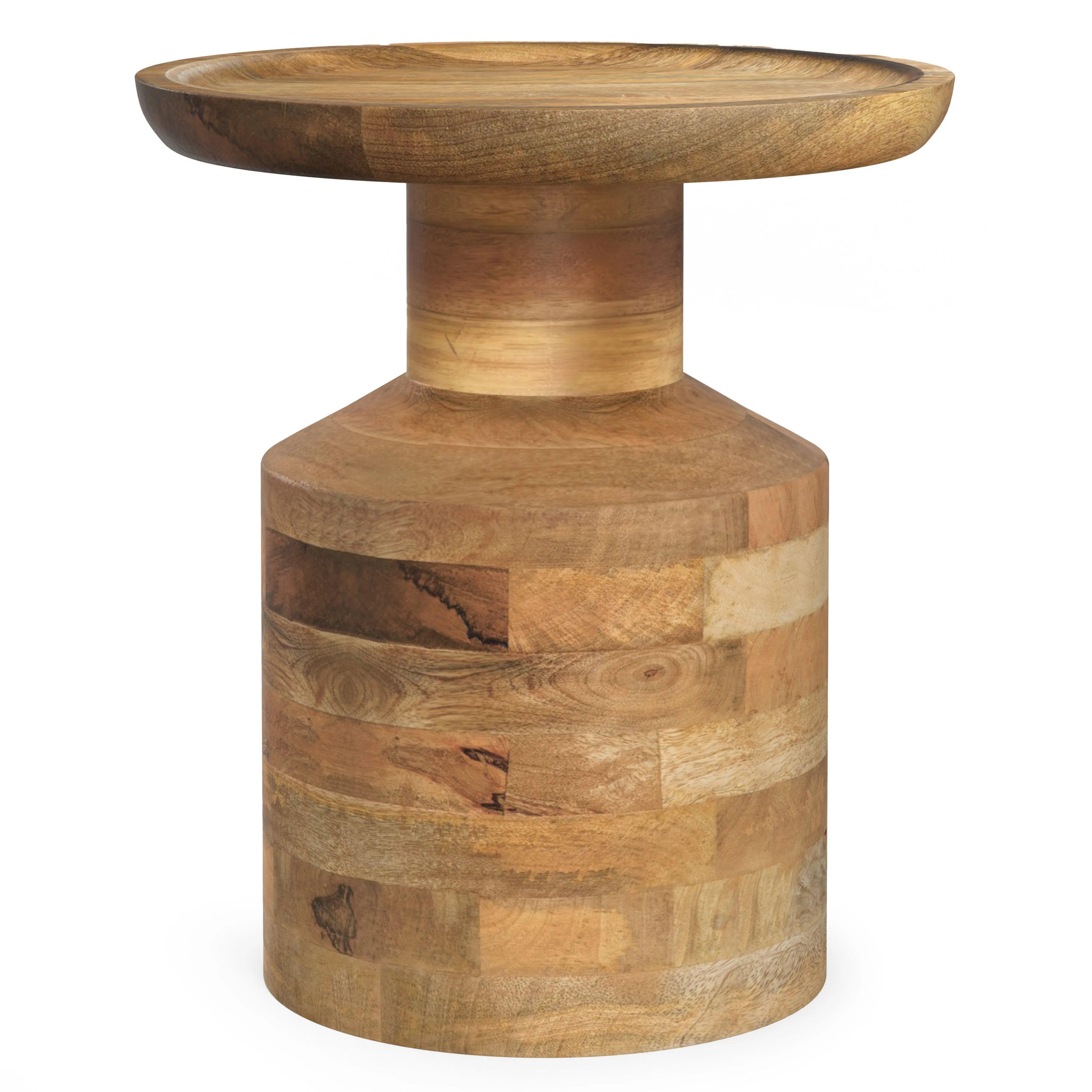 Haynes Solid Mango Accent Table in Natural