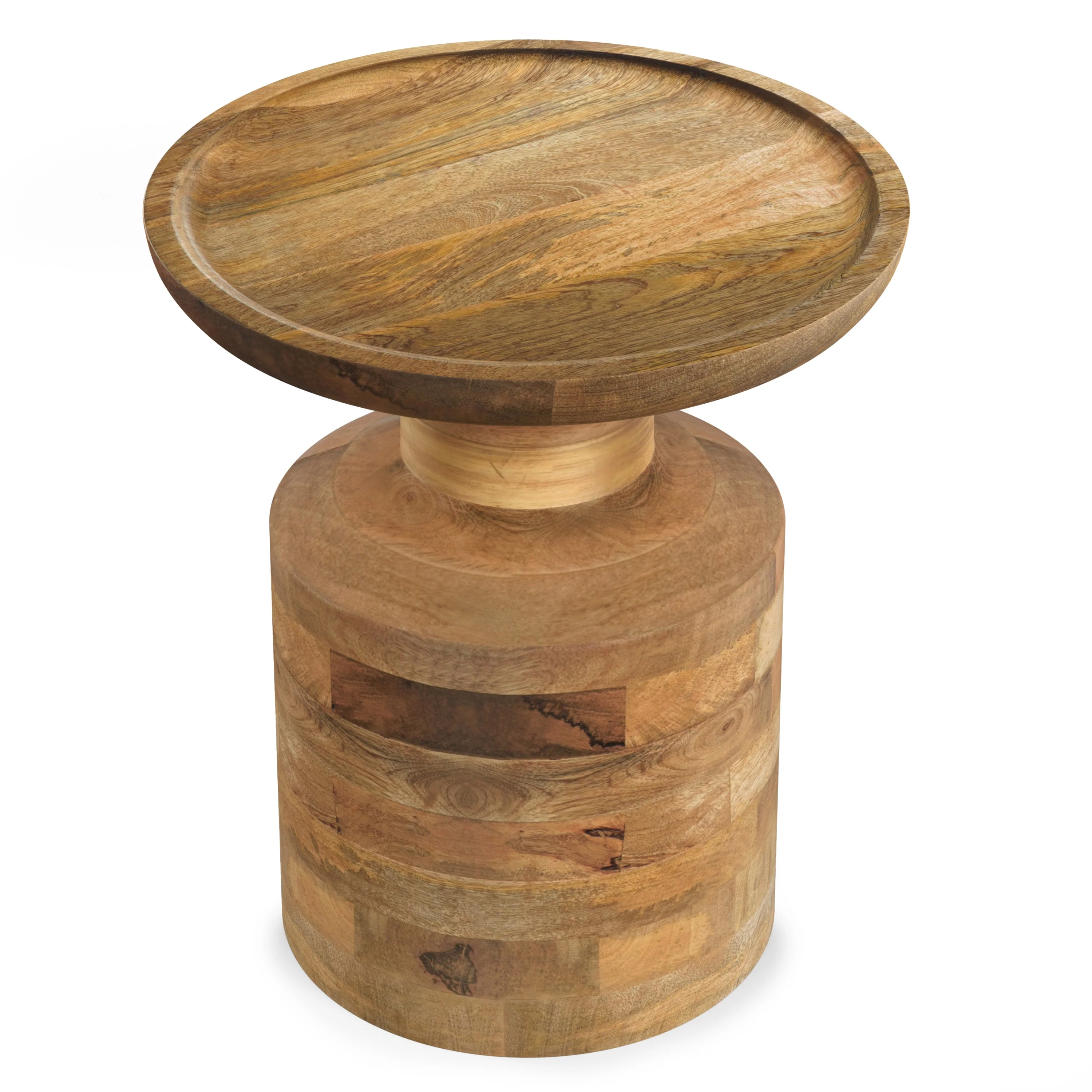 Haynes Solid Mango Accent Table in Natural - Image 4