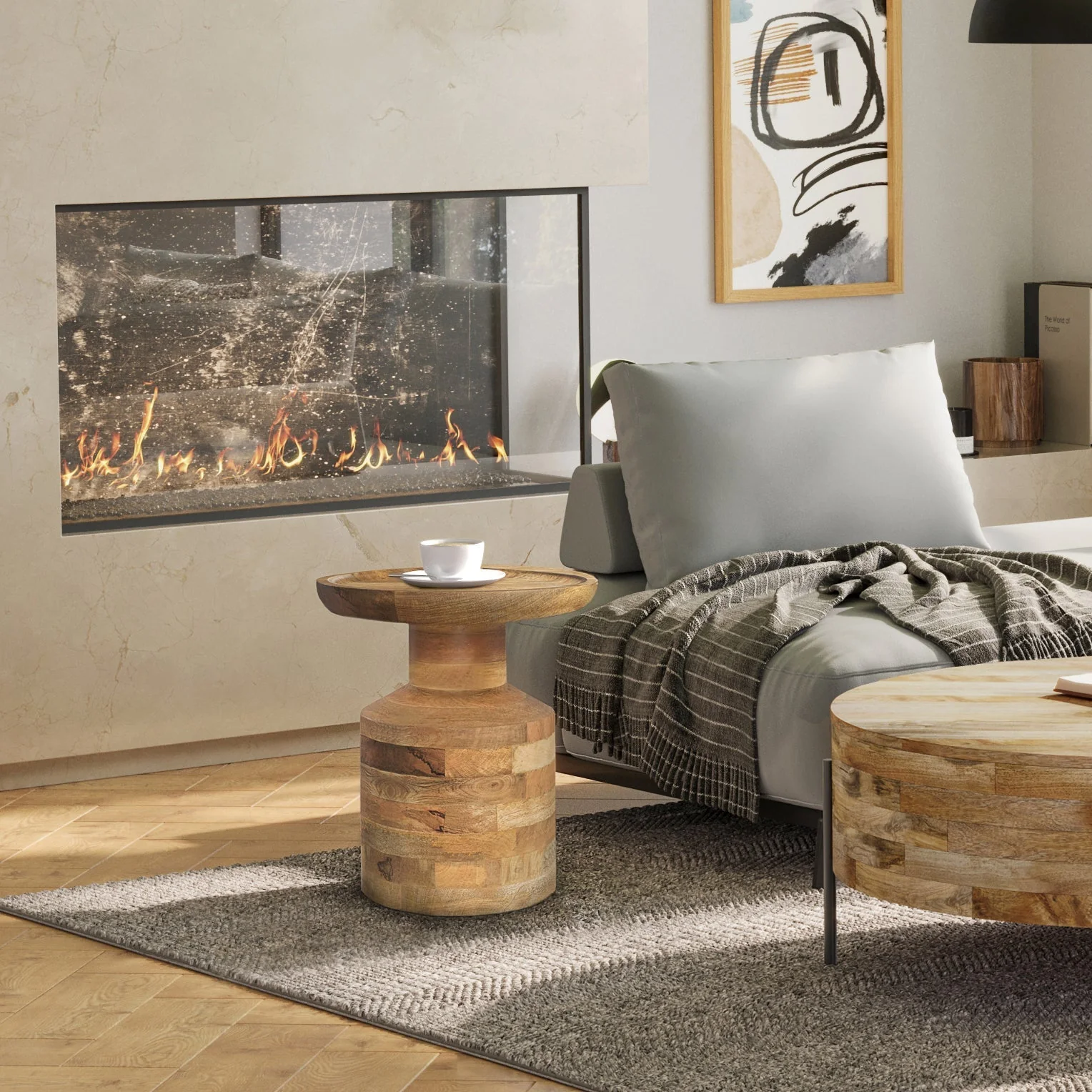Haynes Solid Mango Accent Table in Natural - Image 8