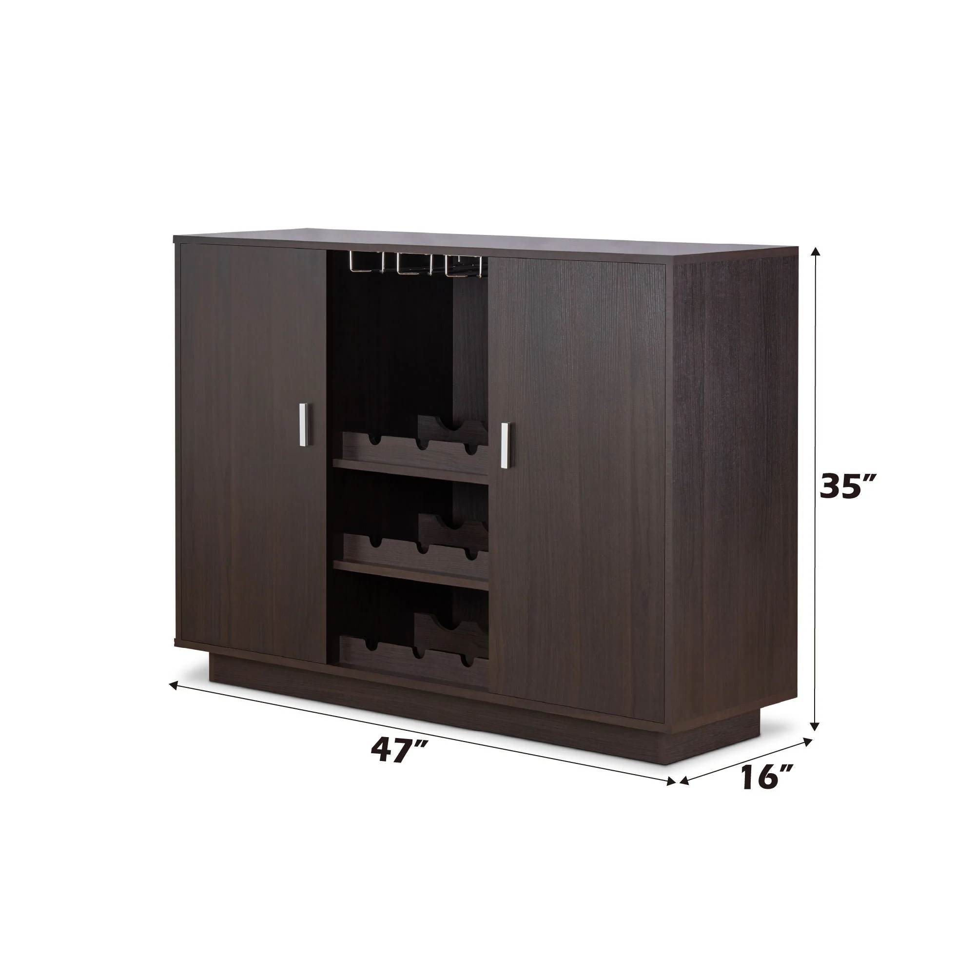 Hazen - Wine Cabinet II - Espresso - Image 2