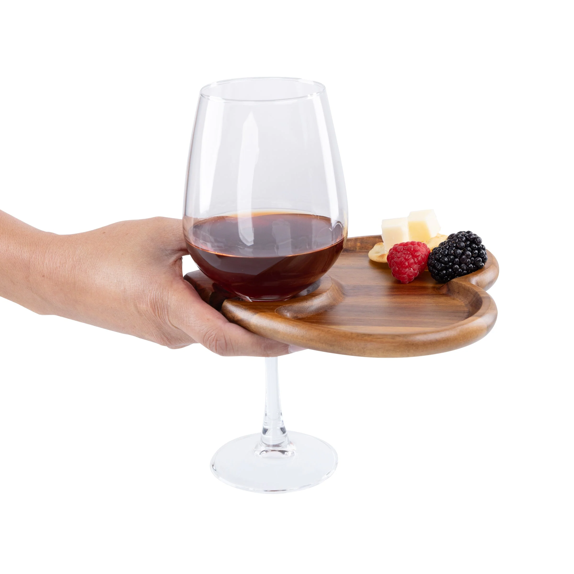 Heart Shaped Wine Appetizer Plate Set of 4 - Image 10