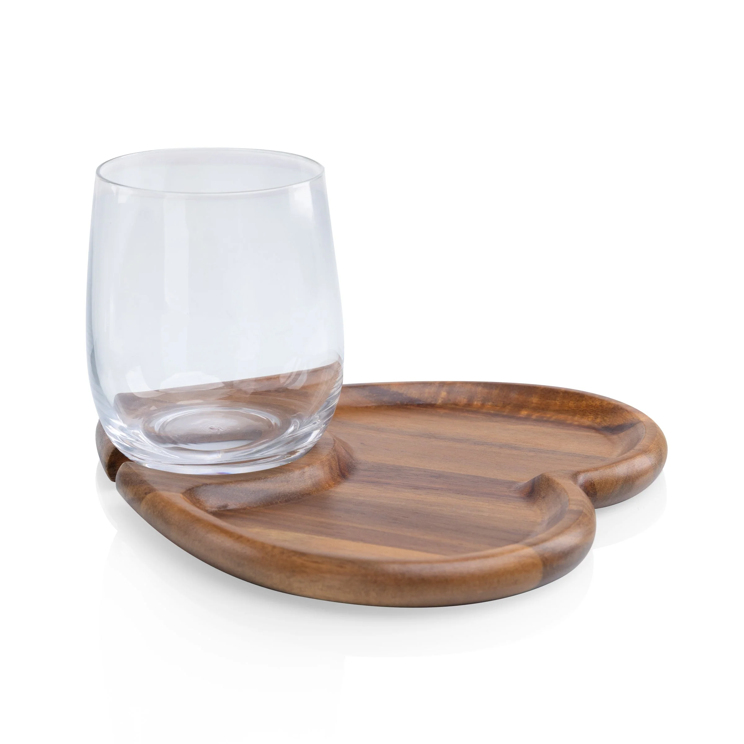 Heart Shaped Wine Appetizer Plate Set of 4 - Image 6