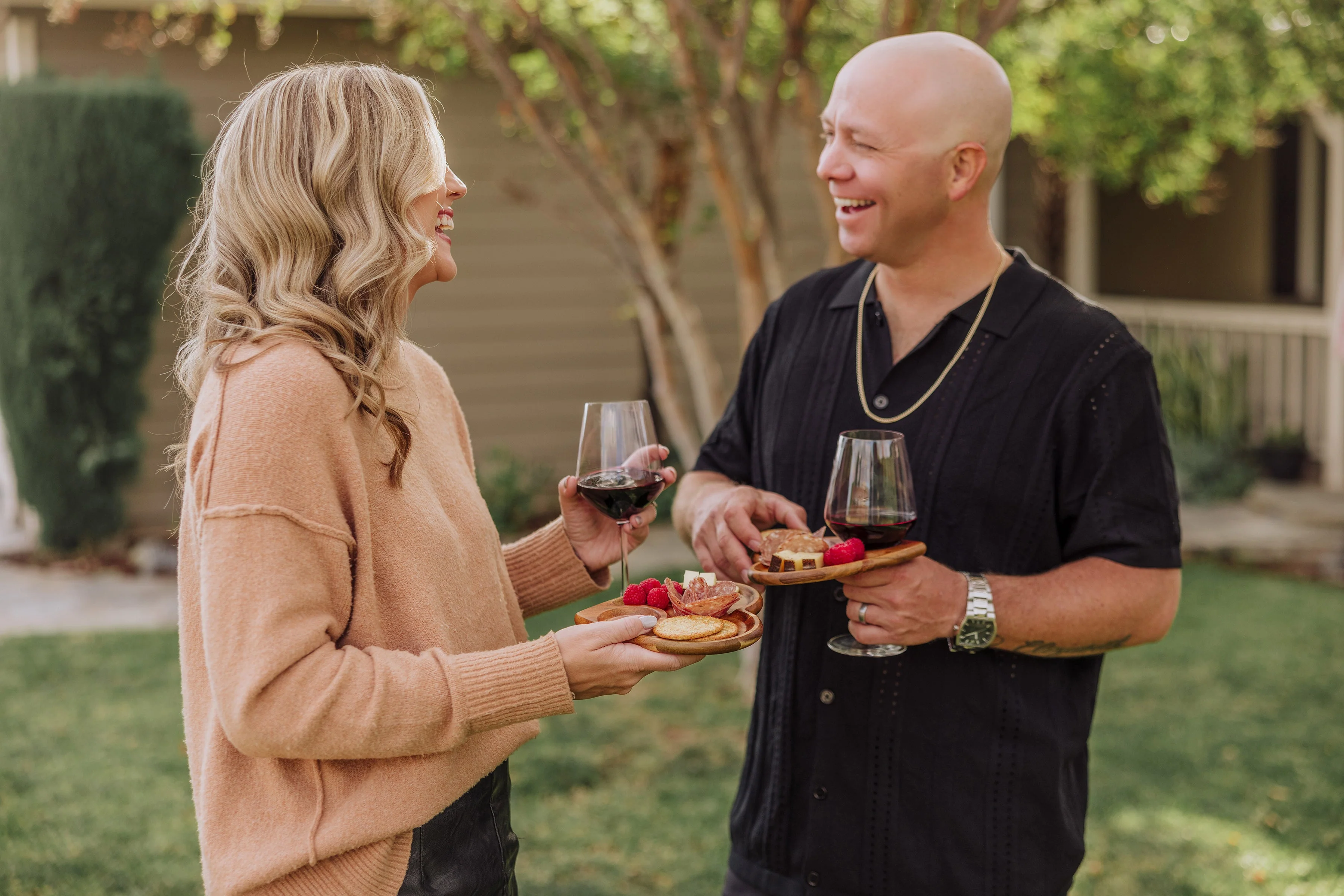 Heart Shaped Wine Appetizer Plate Set of 4 - Image 7