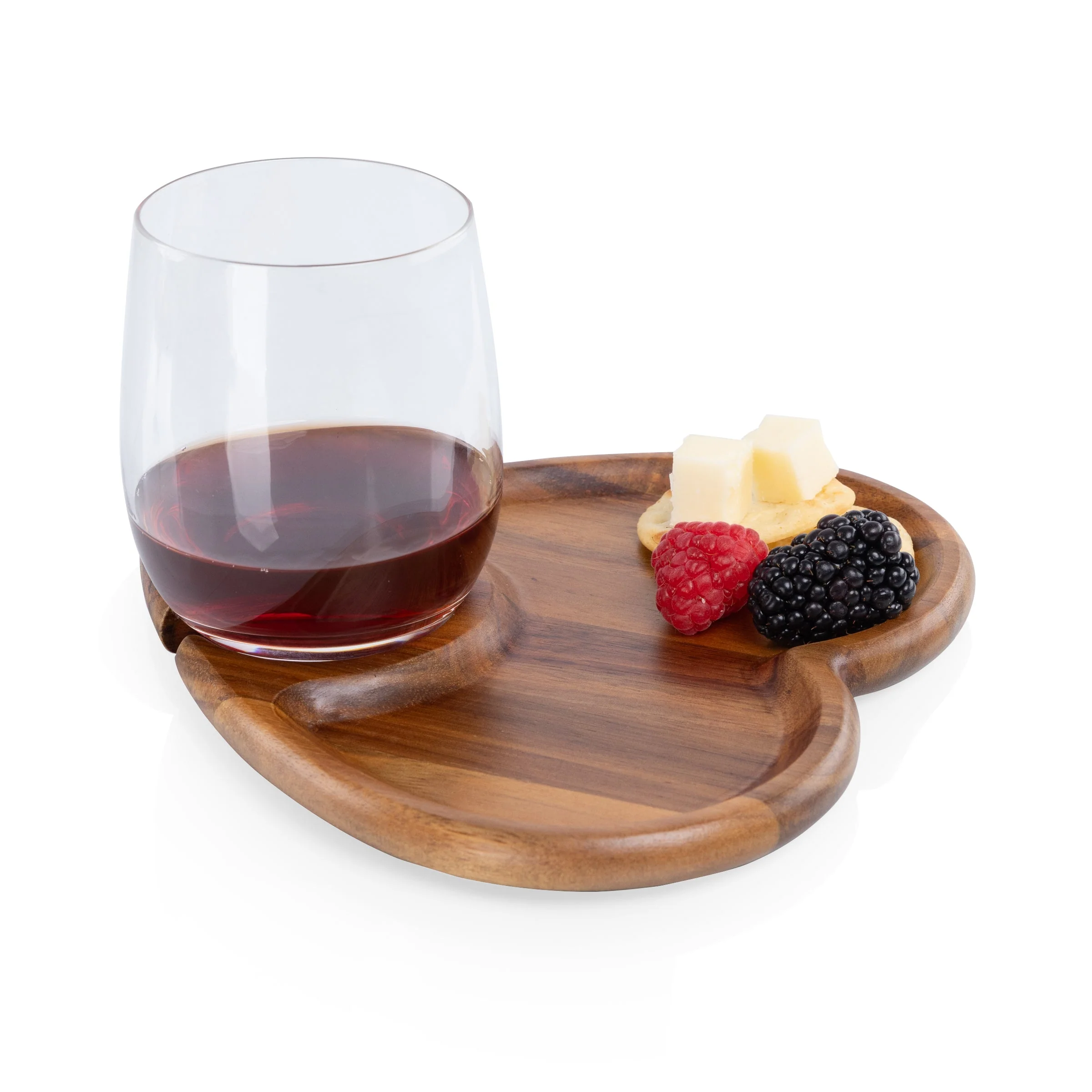 Heart Shaped Wine Appetizer Plate Set of 4 - Image 9