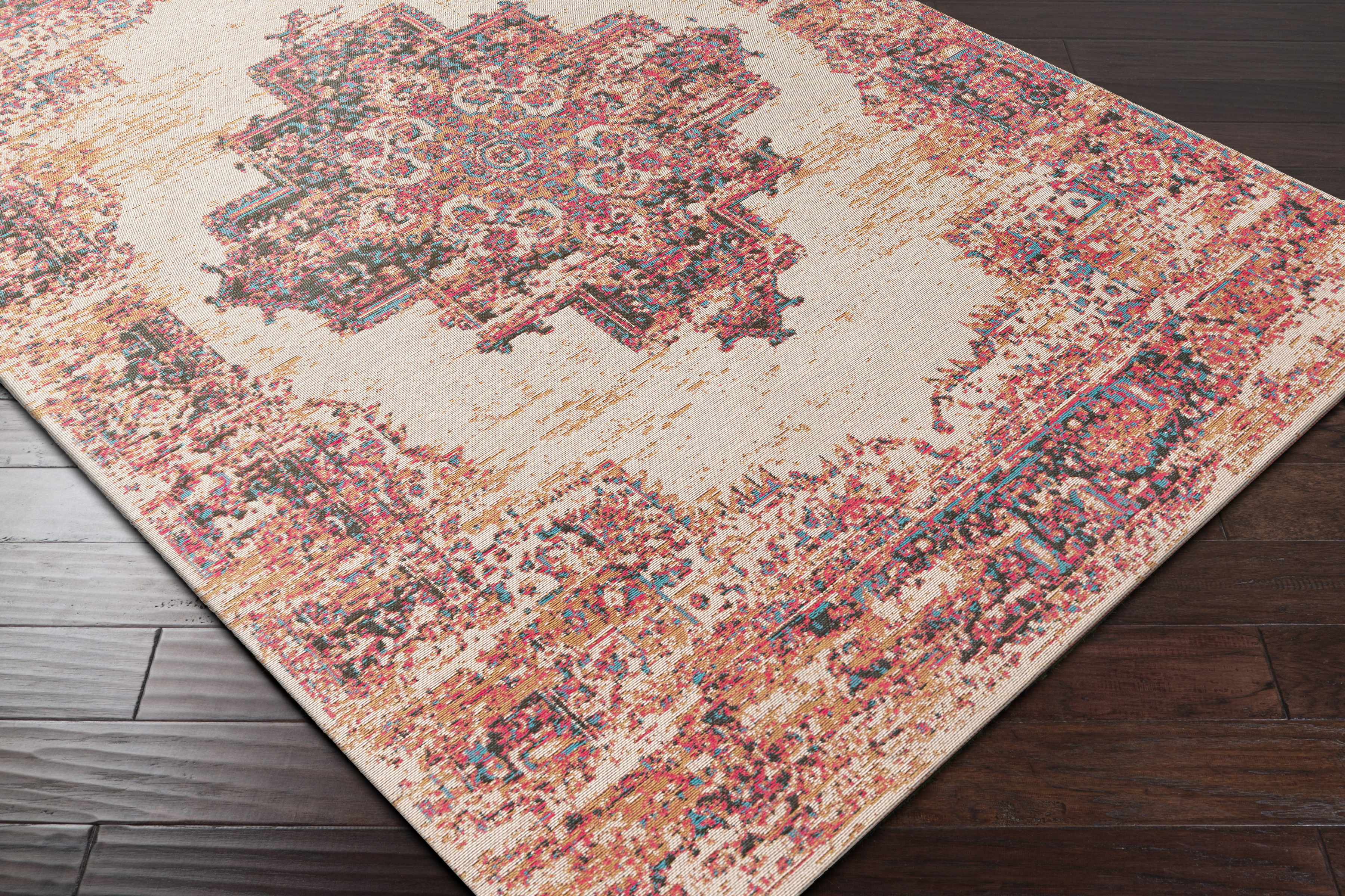 Heaton Red Medallion Area Rug - Clearance - Image 3