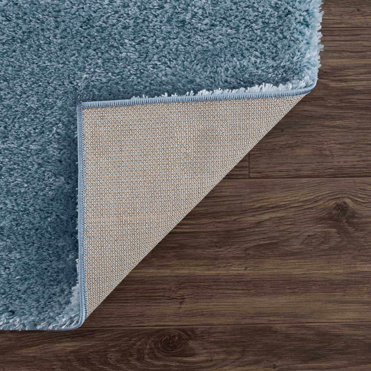 Heavenly Solid Blue Plush Rug - Clearance - Image 6