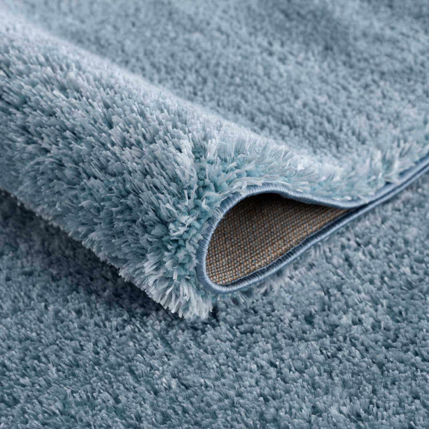 Heavenly Solid Blue Plush Rug - Clearance - Image 8