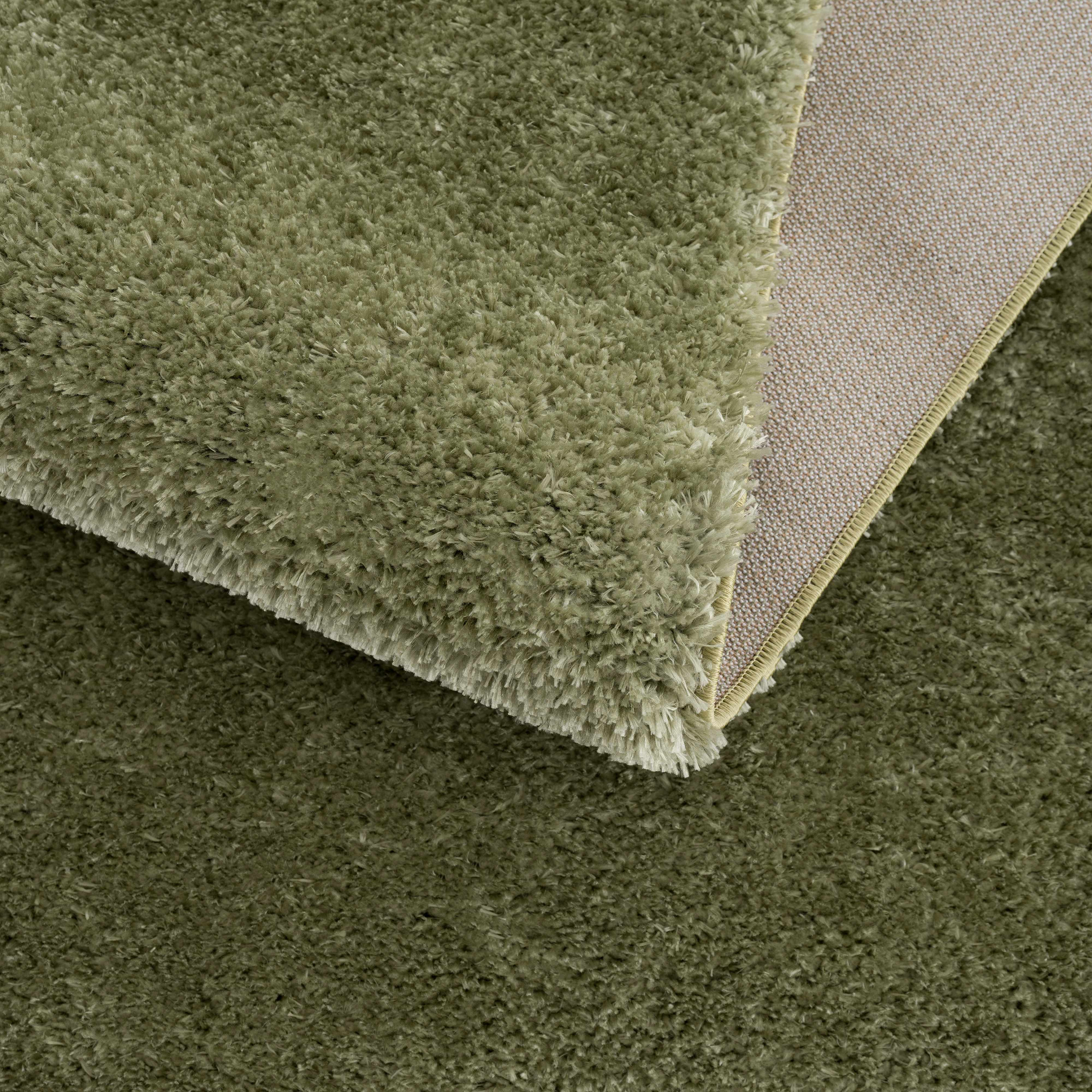 Heavenly Solid Green Plush Rug - Clearance - Image 7