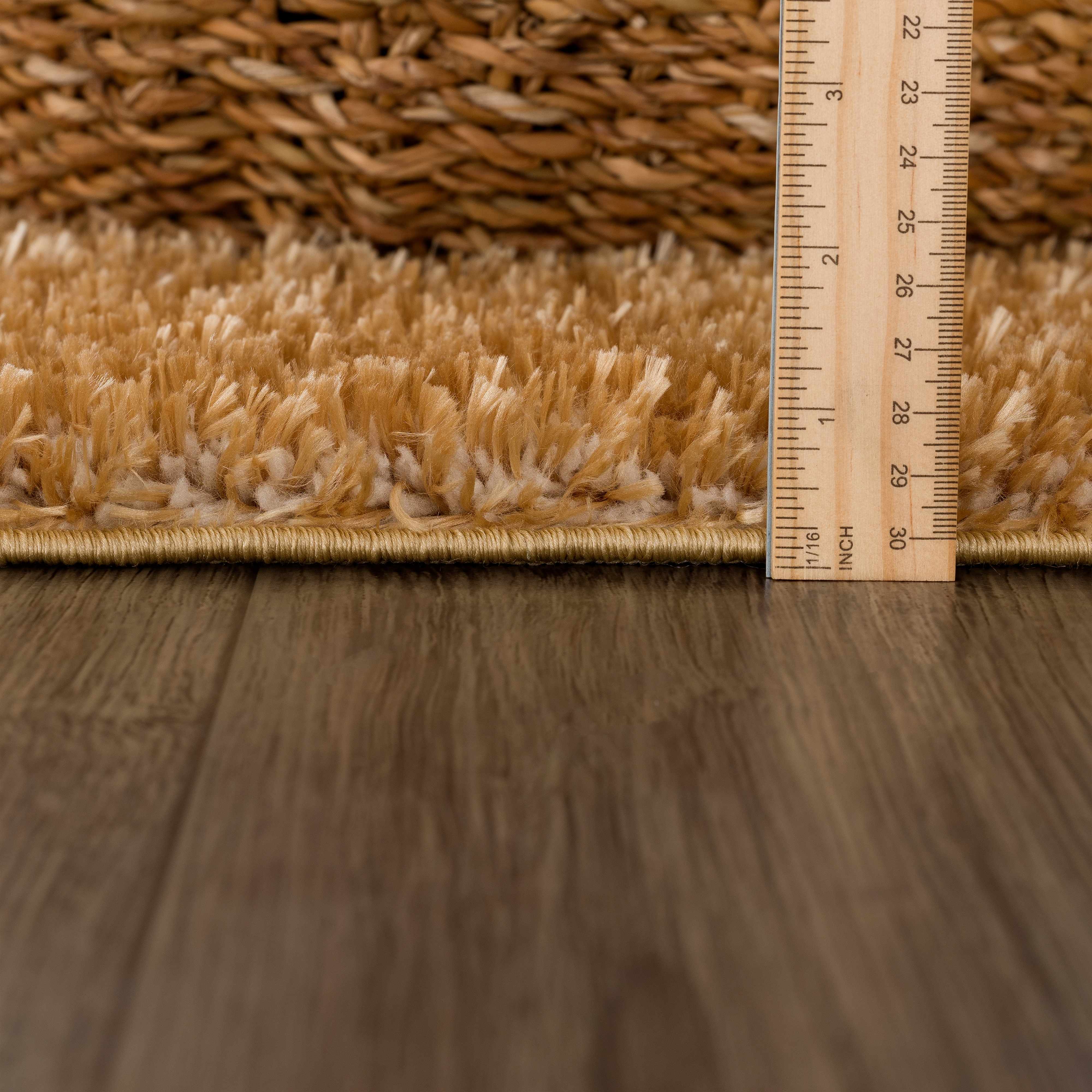 Heavenly Solid Mustard Plush Rug - Clearance - Image 10