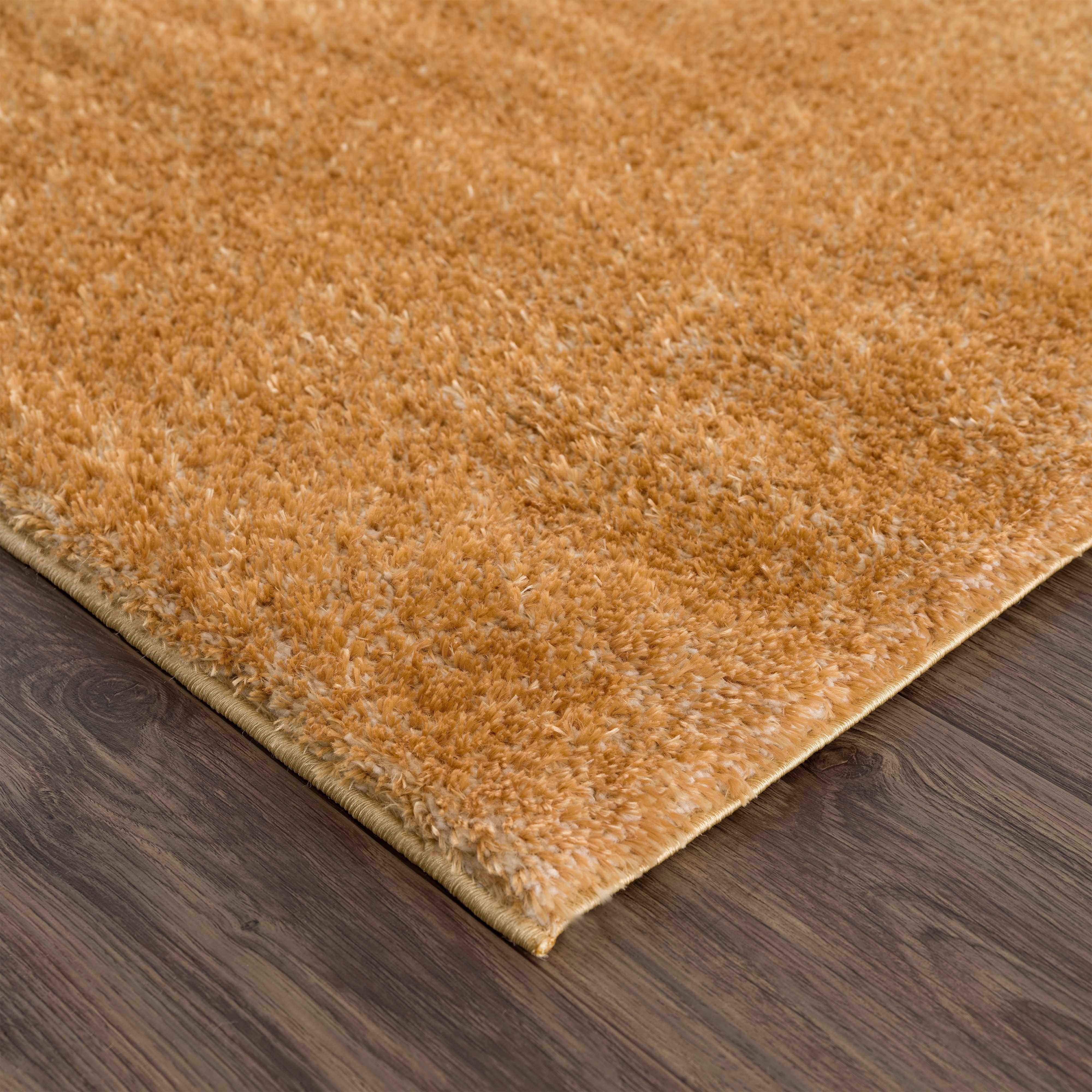 Heavenly Solid Mustard Plush Rug - Clearance - Image 5