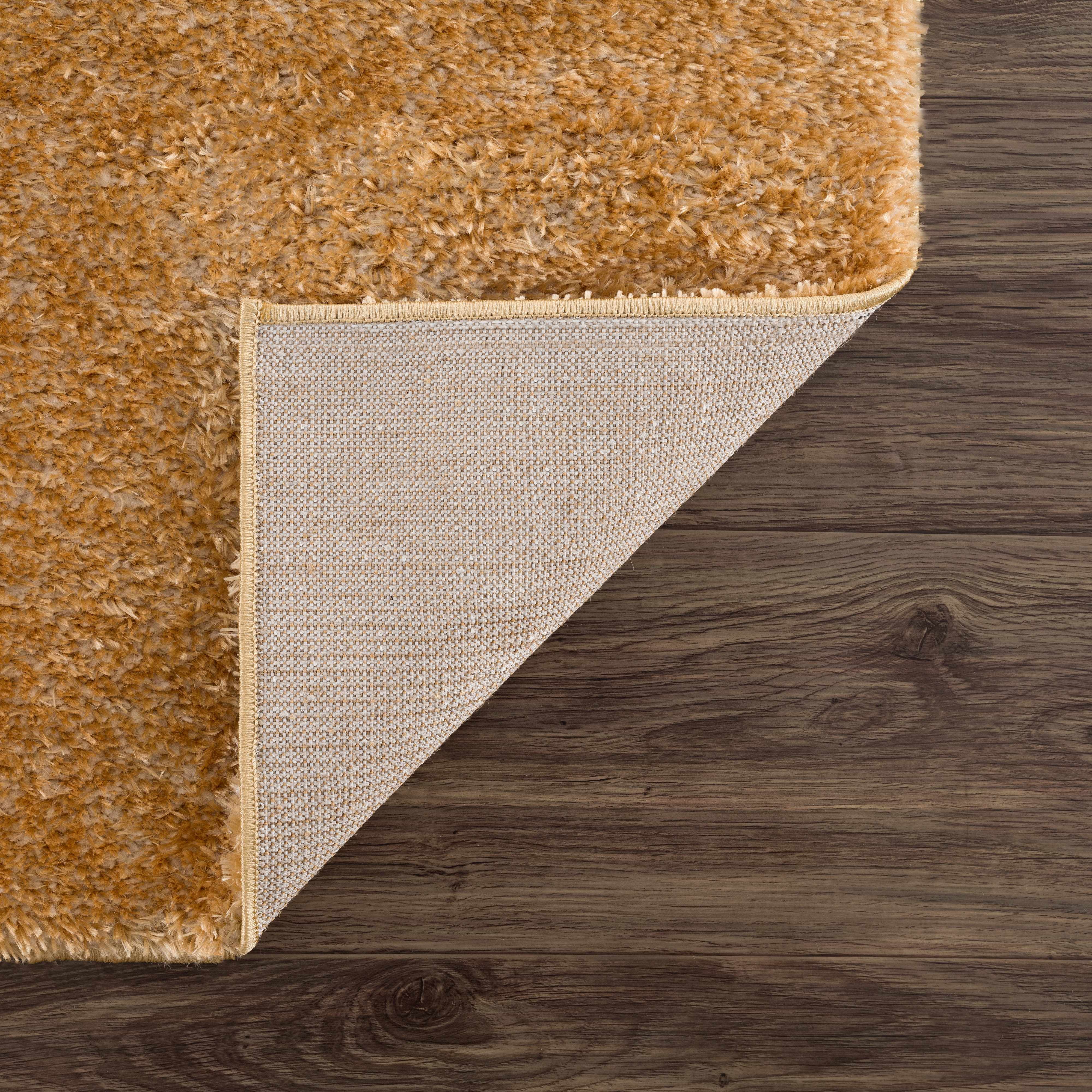 Heavenly Solid Mustard Plush Rug - Clearance - Image 6