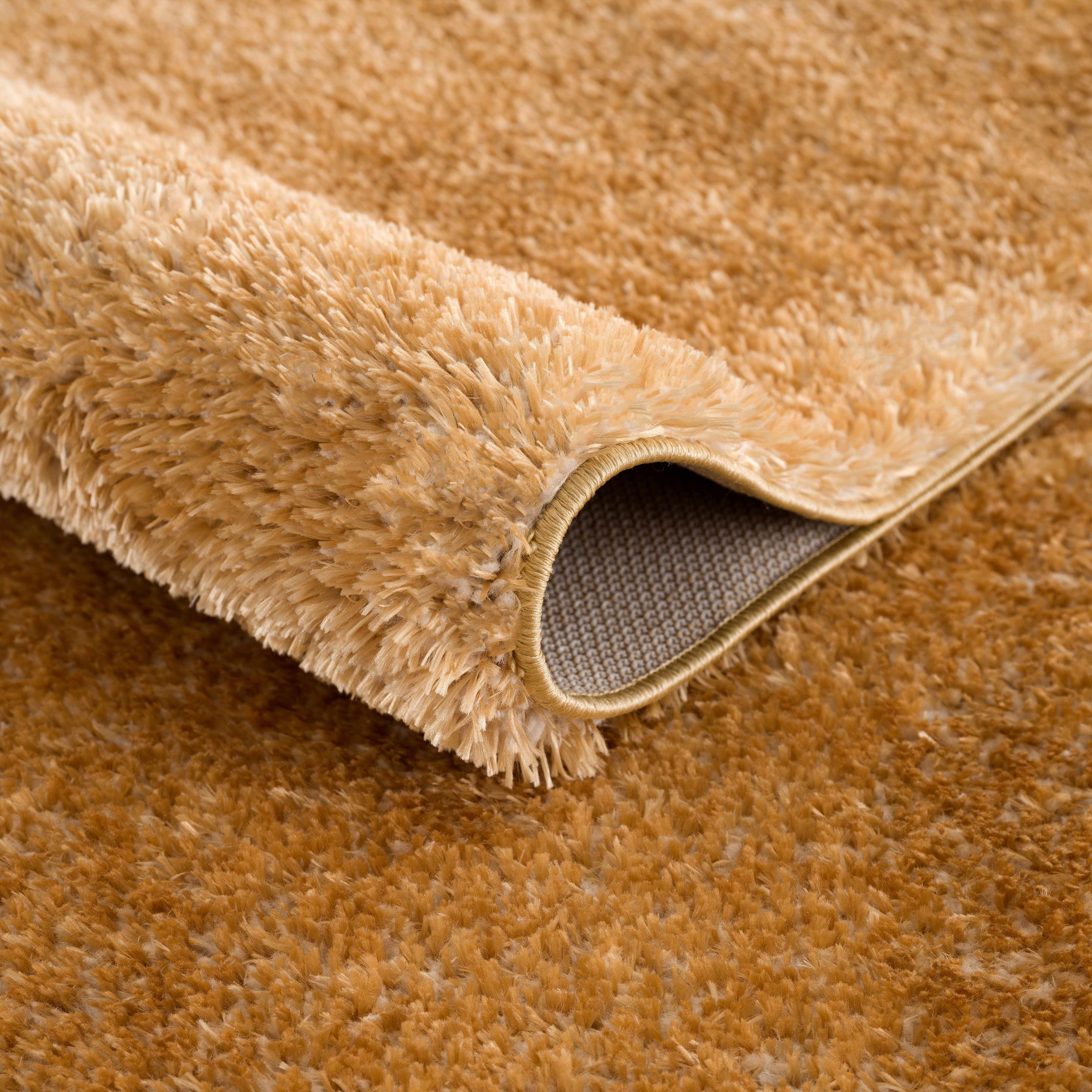Heavenly Solid Mustard Plush Rug - Clearance - Image 7